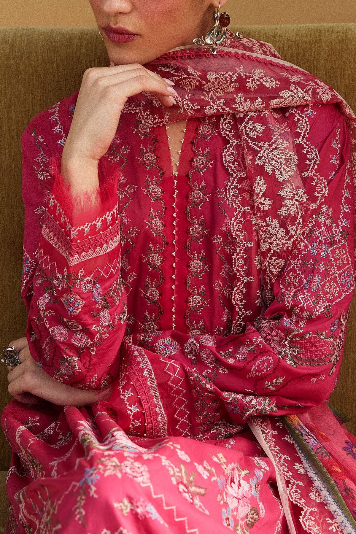 Zara Shahjahan Lawn Pakistani Suit Restocked/Zara Shahjahan Lawn 25/Hikari-7A