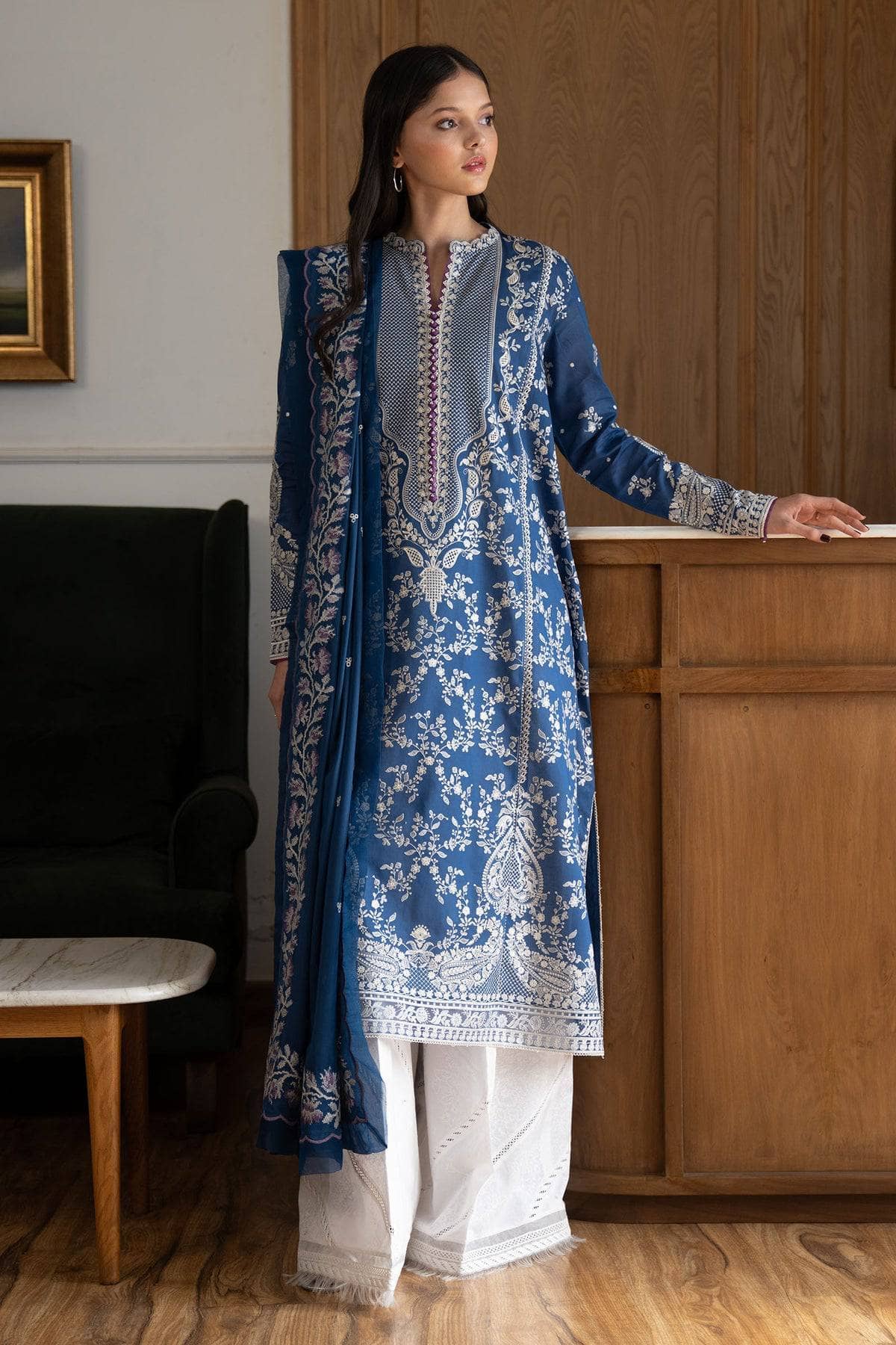 Zara Shahjahan Lawn Pakistani Suit Restocked/Zara Shahjahan Lawn 25/Mei-8B