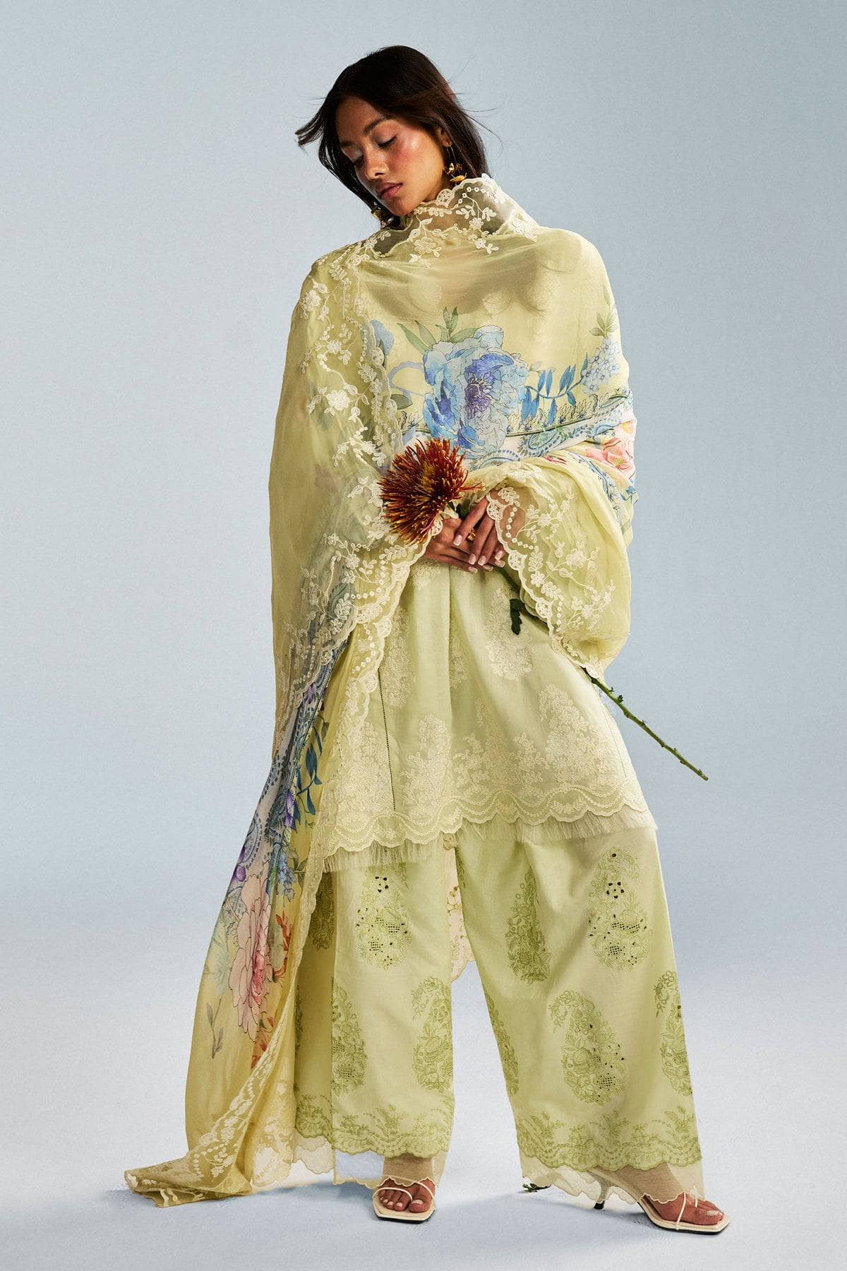 Zara Shahjahan Lawn Pakistani Suit Restocked/Zara Shahjahan Lawn 25/Rai 6A