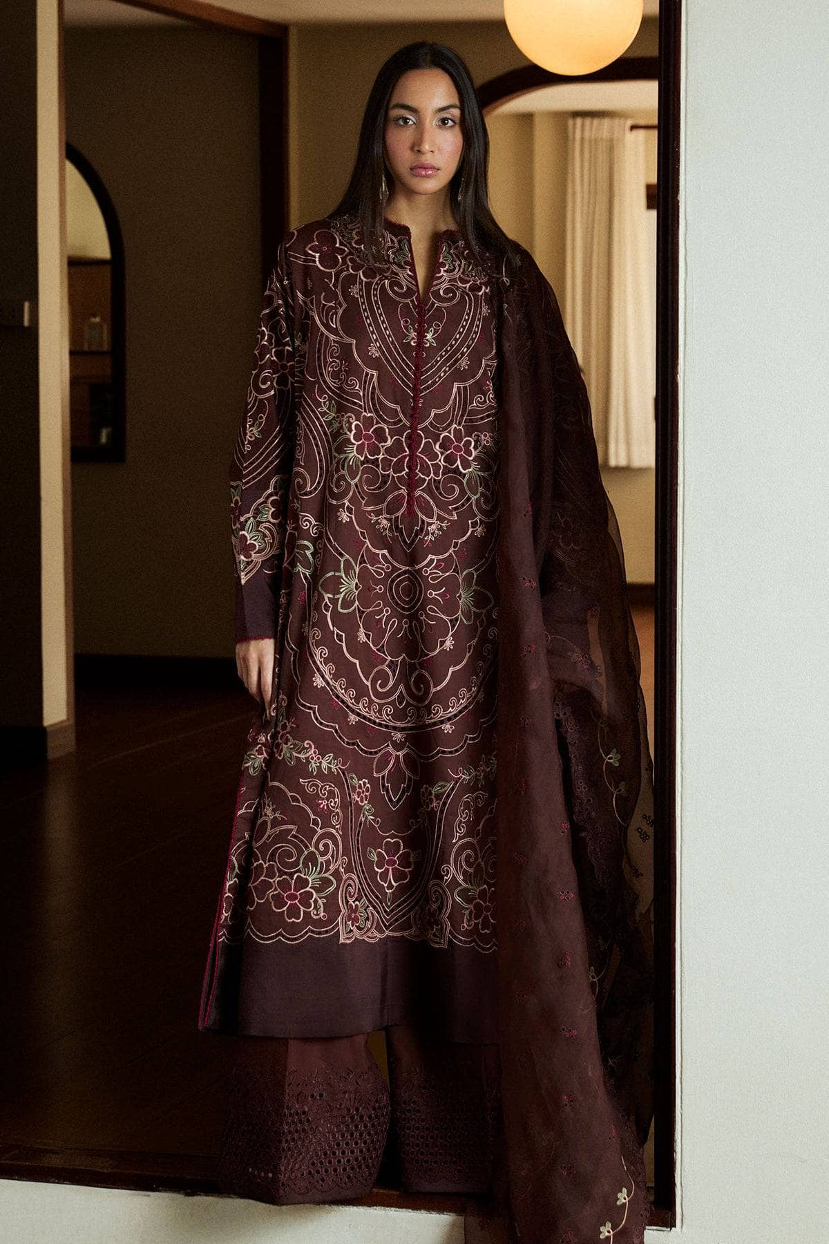 Zara Shahjahan Lawn Pakistani Suit Restocked/Zara Shahjahan Lawn 25/Shizumi-4B