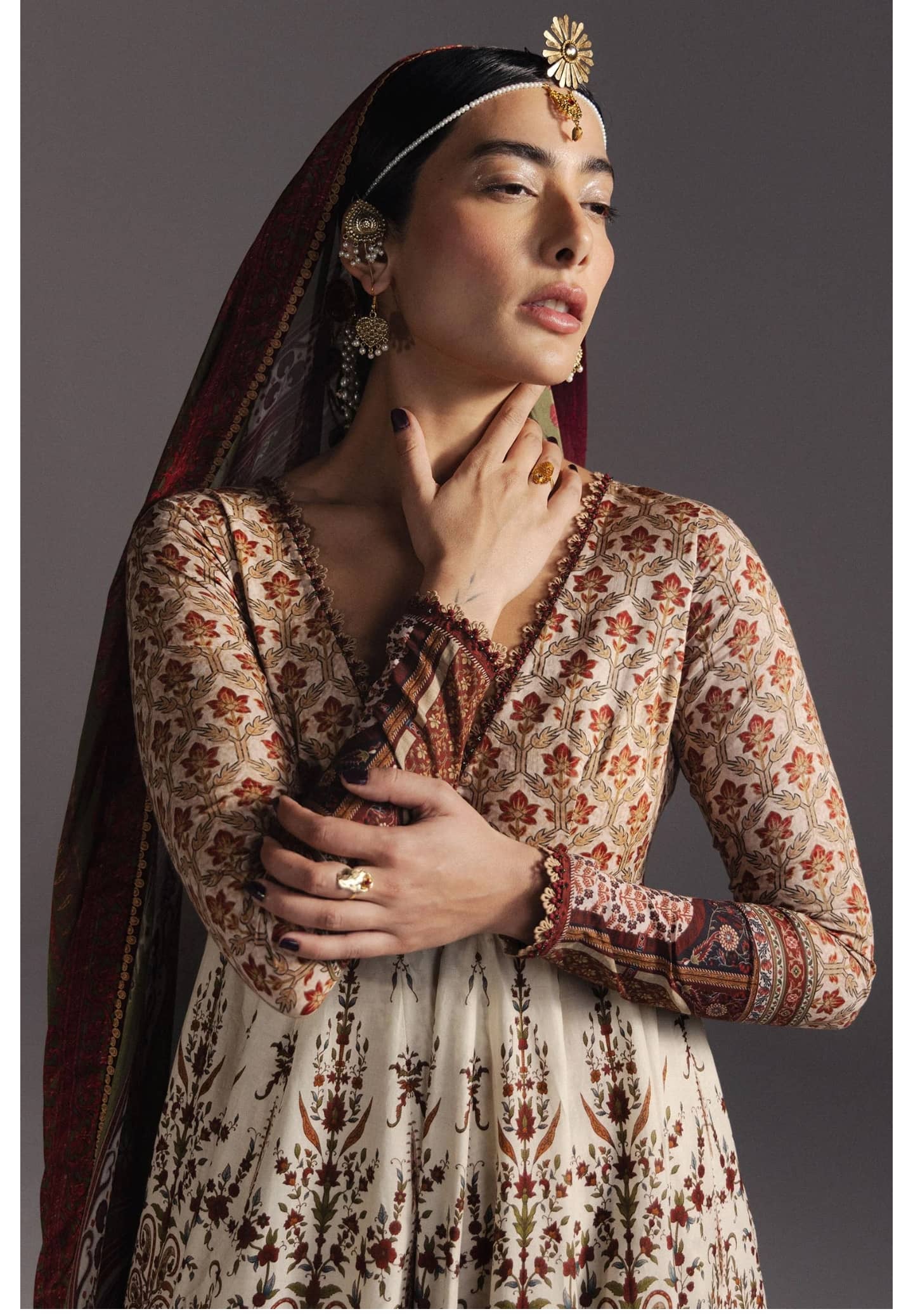Zara Shahjahan Anarkali Lawn/Shahkar -D3