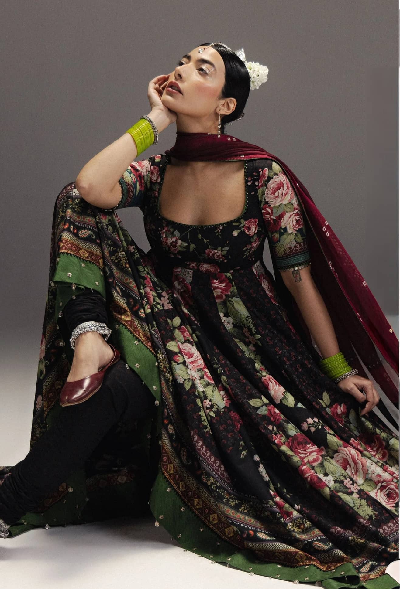 Zara Shahjahan Anarkali Lawn/Shehzadi-D5