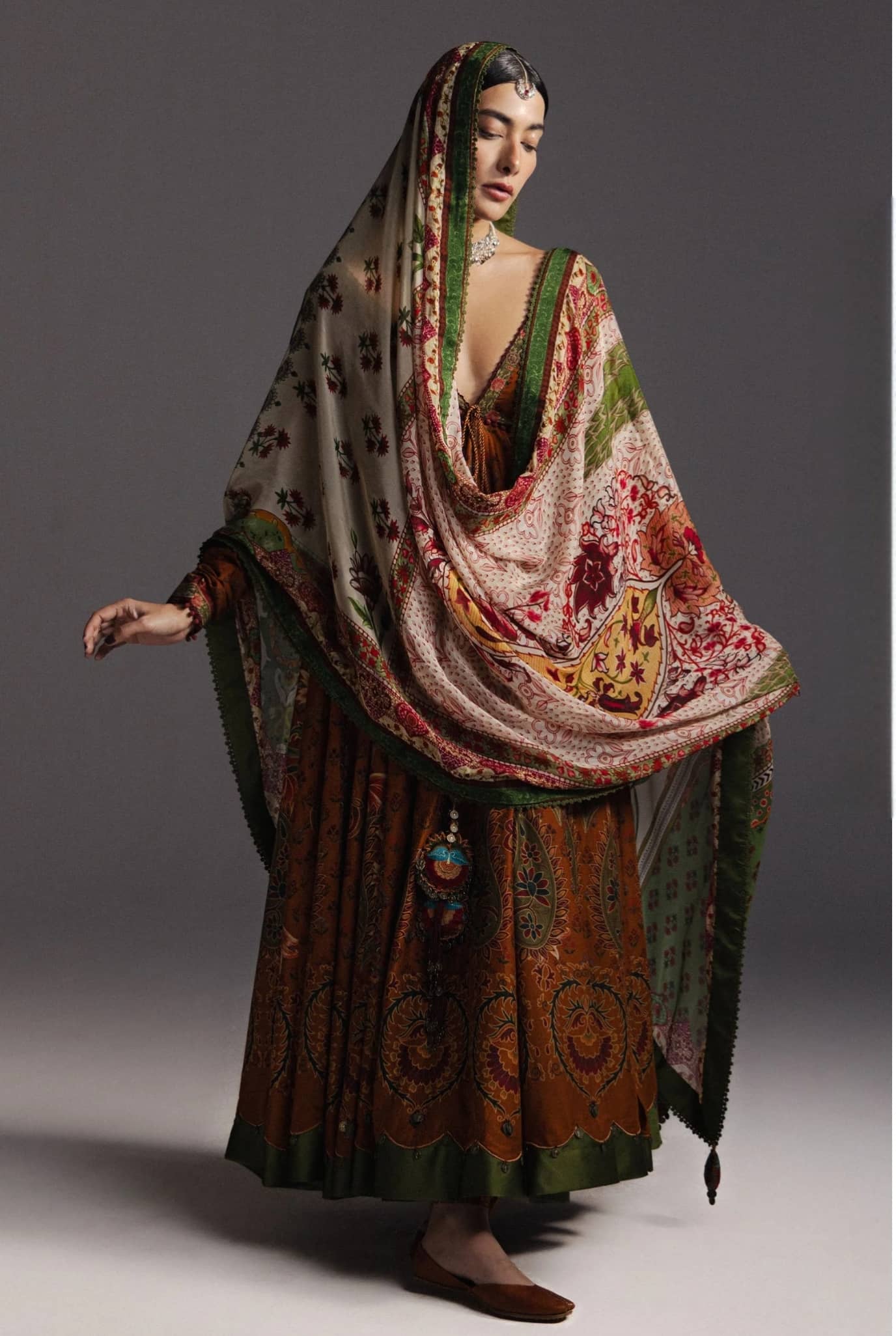 Zara Shahjahan Anarkali Lawn/Zarfashan-D9