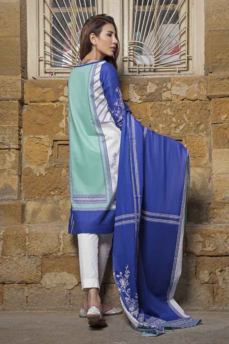 Restocked/Gul Ahmed Malmal Collection Vol-2– Sea Green CL-496 B