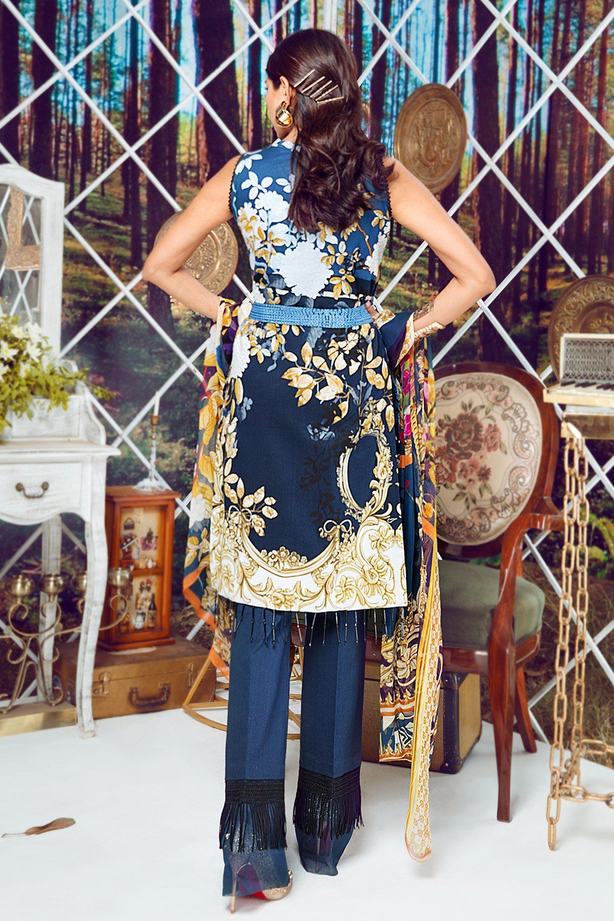 Firdous Virasat Lawn Collection – 19205-A