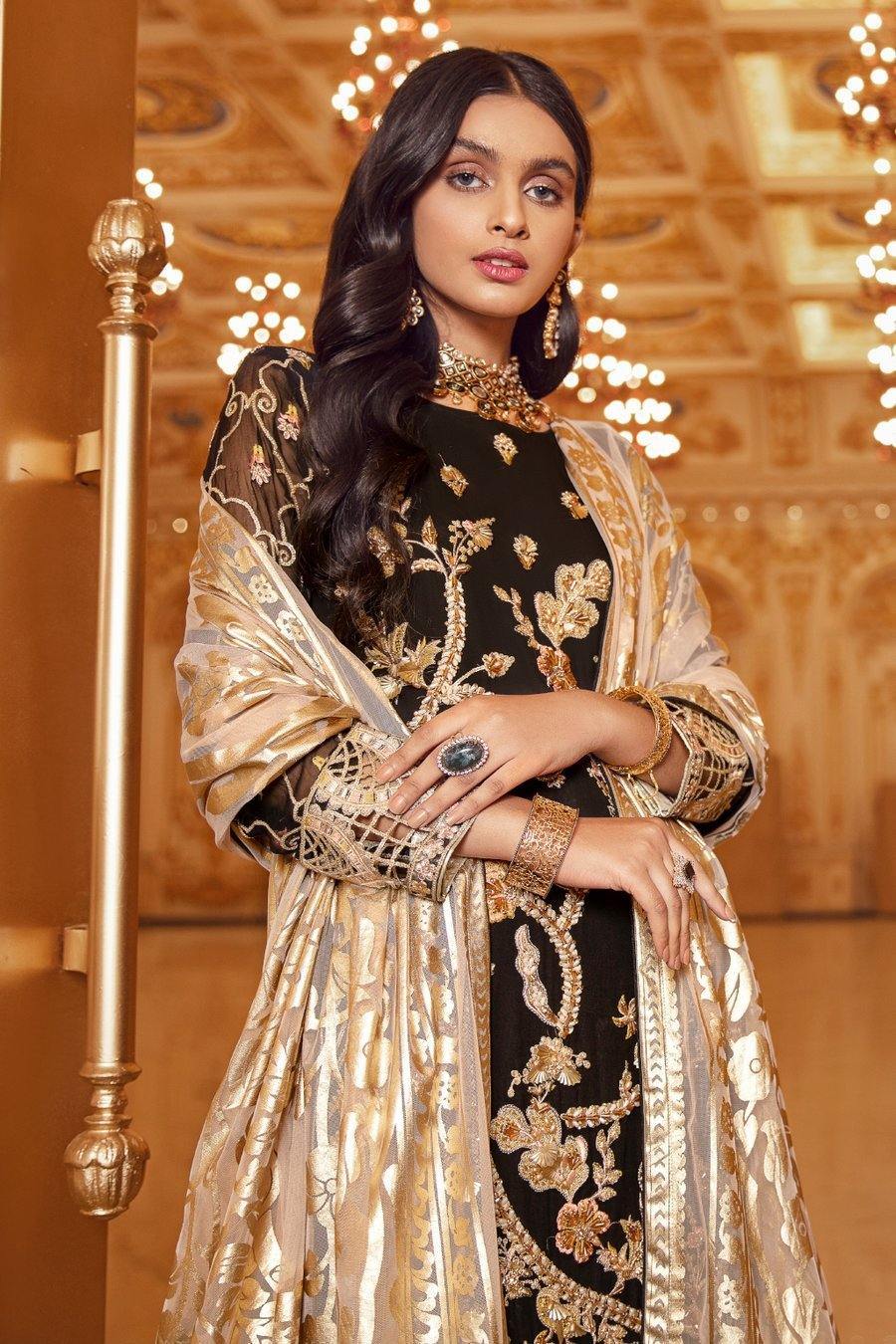 Emaan Adeel Belle Robe Chiffon/BR-09 SMOKIN’ HOT - AWWALBOUTIQUE