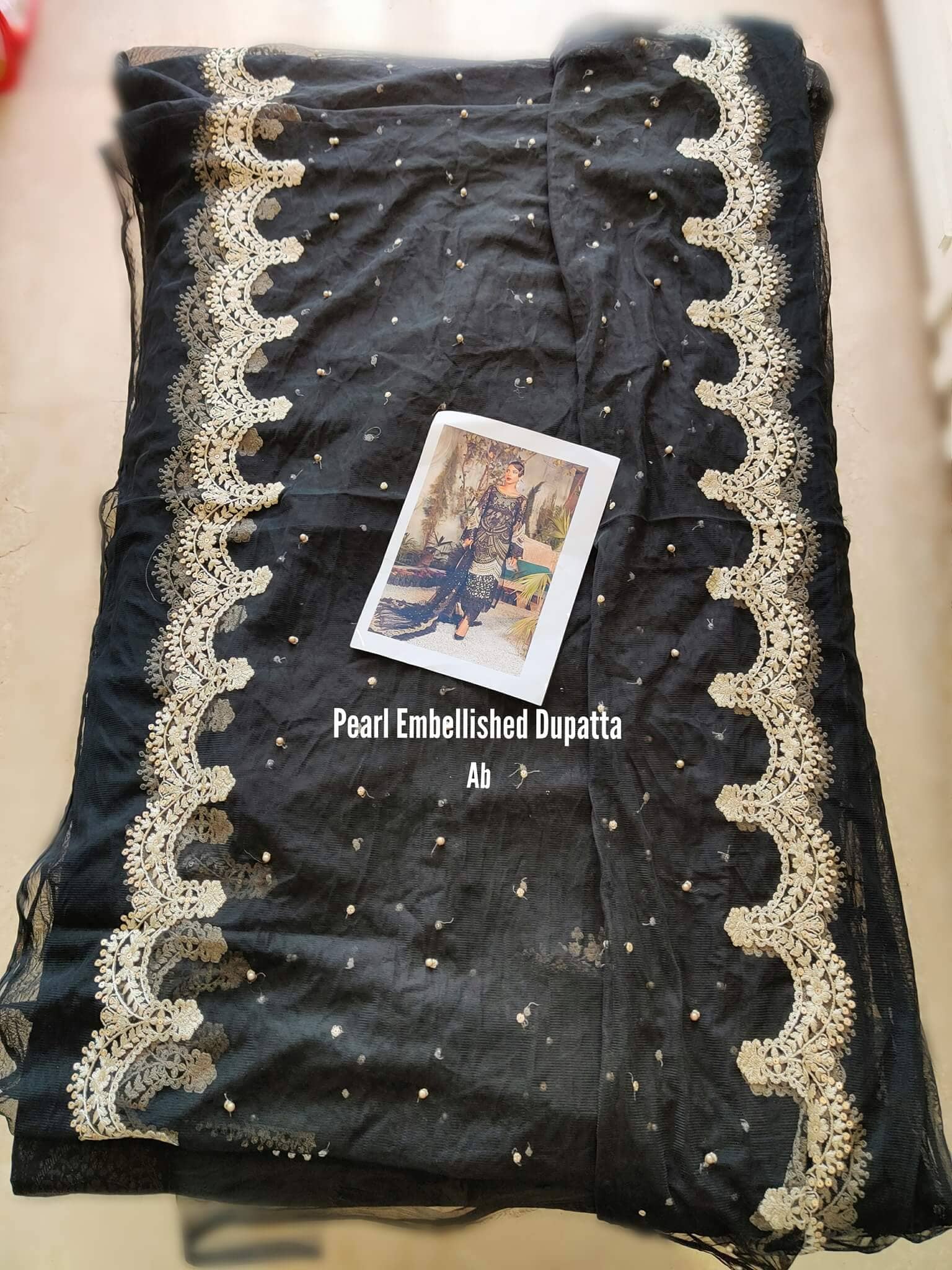 Open Pics\Maria B Mbroidered Eid Collection/Black and Coffee (BD-2106)