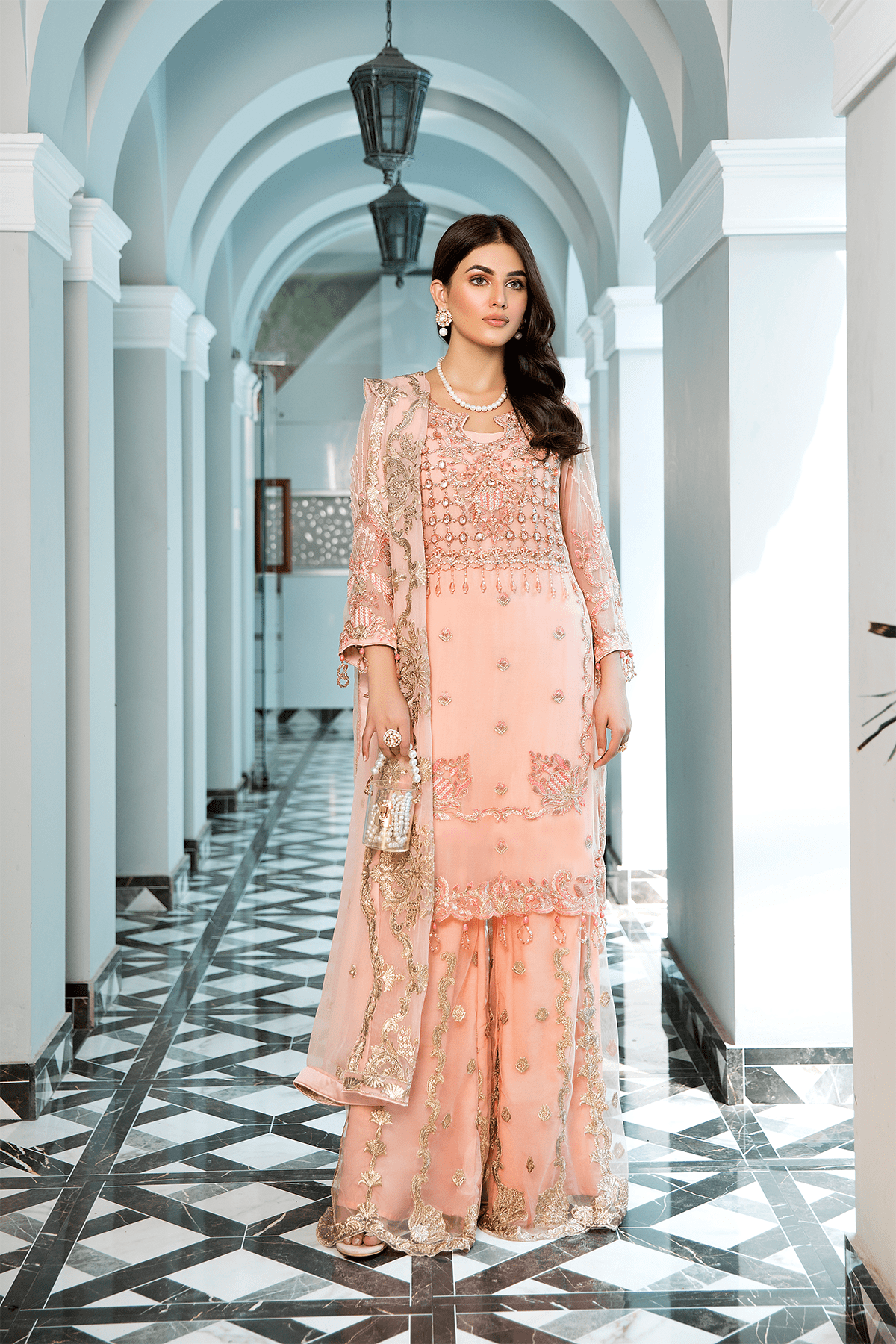 Zebtan Zeenat Luxury Chiffon/Sharara Style