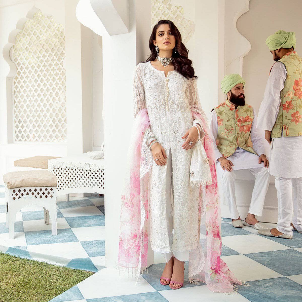 Nureh Mor Bagh Luxe Chiffon/NL-10