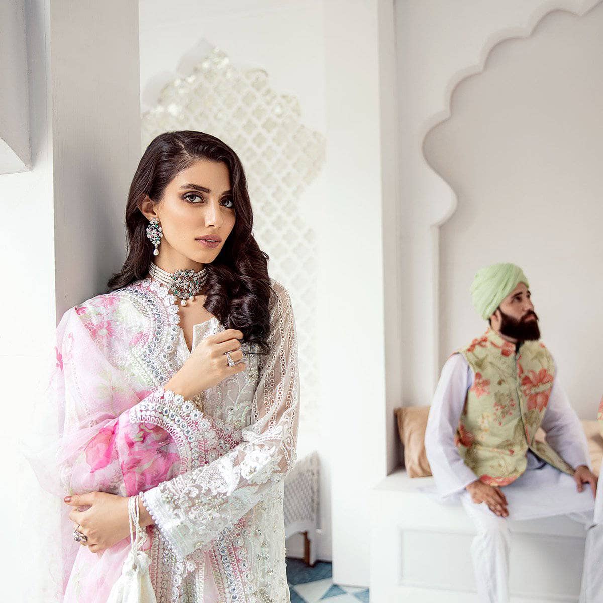 Nureh Mor Bagh Luxe Chiffon/NL-10