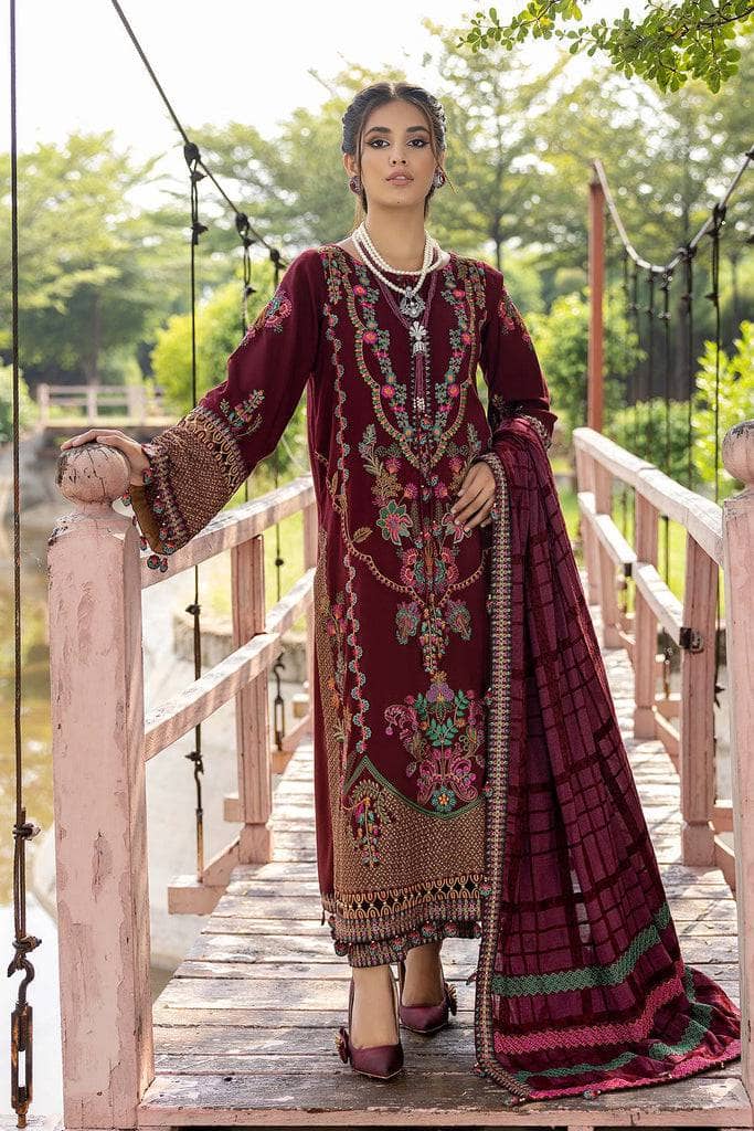 img_charizma_leather_peach_velvet_shawl_awwal_boutique