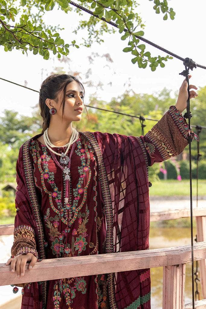 img_charizma_leather_peach_velvet_shawl_awwal_boutique