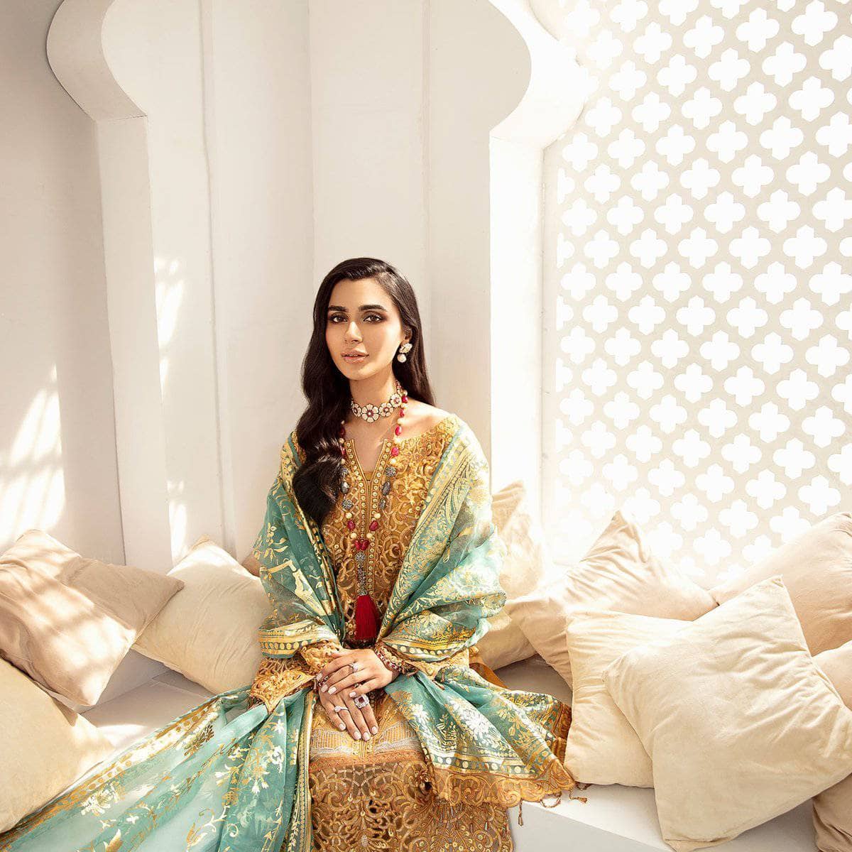 Nureh Mor Bagh Luxe Chiffon/NL-11