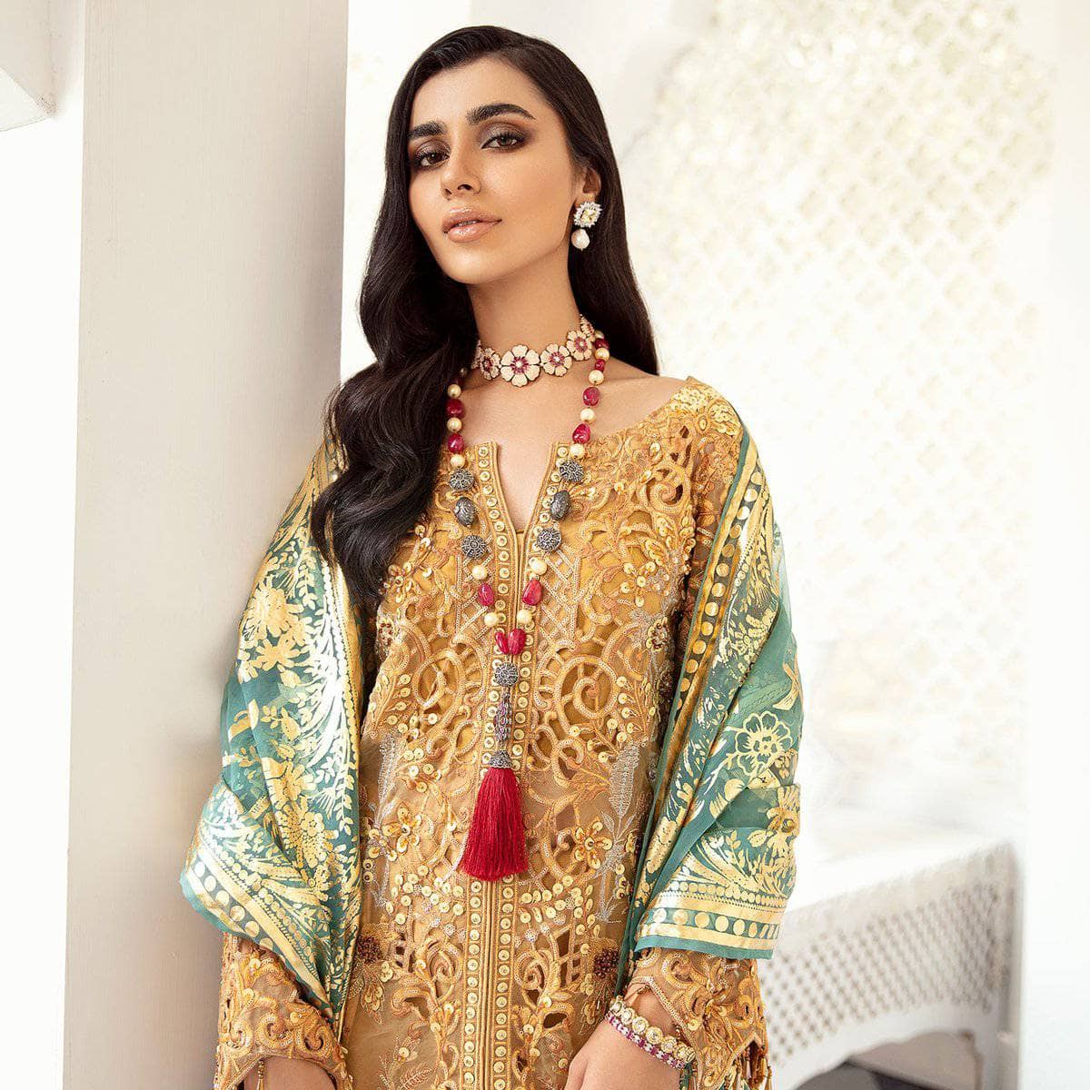 Nureh Mor Bagh Luxe Chiffon/NL-11