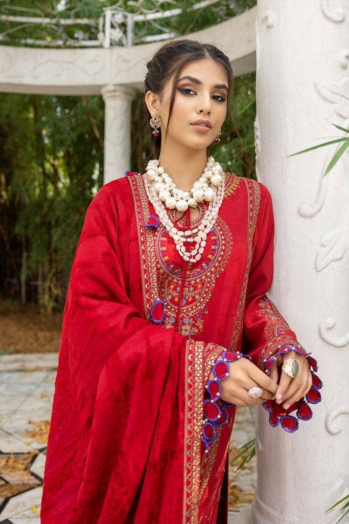 img_charizma_leather_peach_velvet_shawl_awwal_boutique