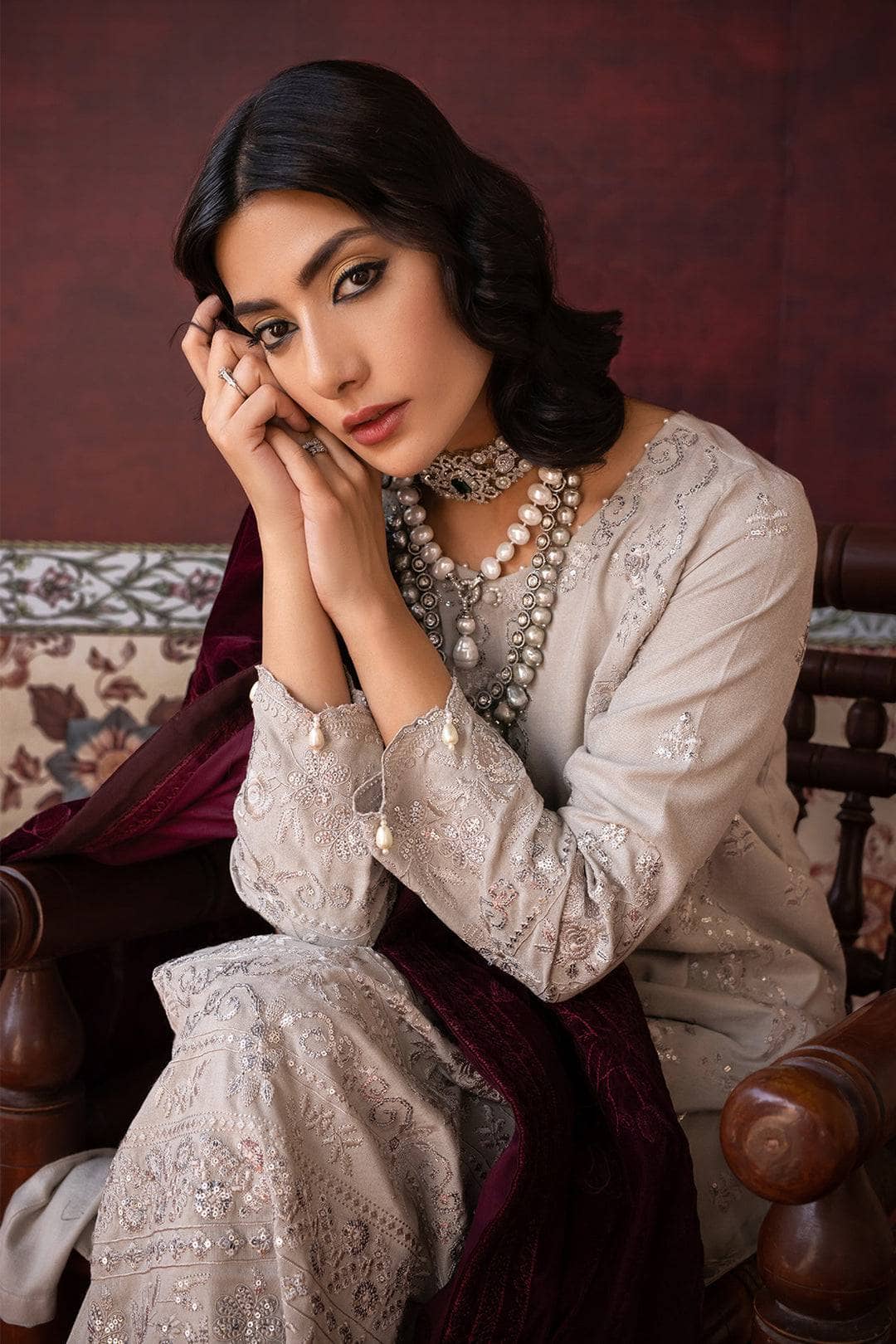 img_leather_peach_embroidered_shirt_velvet_shawl_awwal_boutique