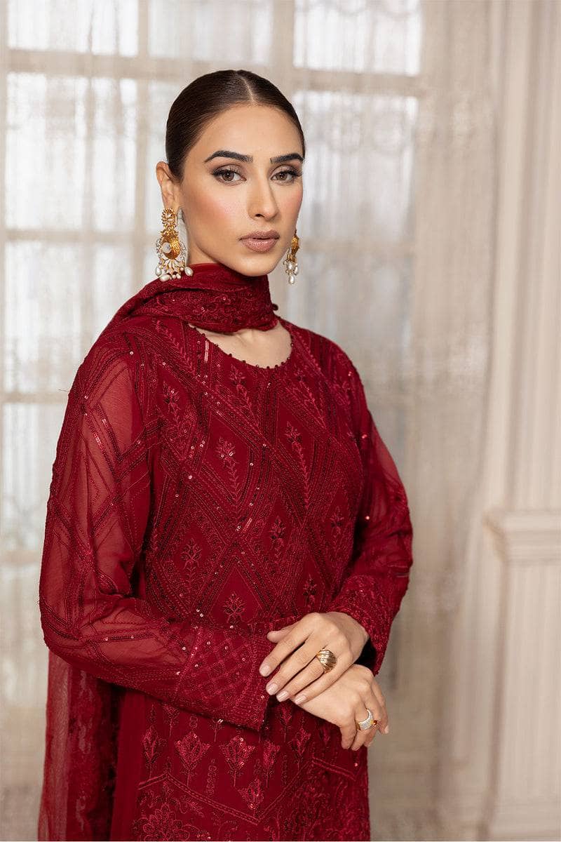 Farasha Exclusive Chiffon/Cerise