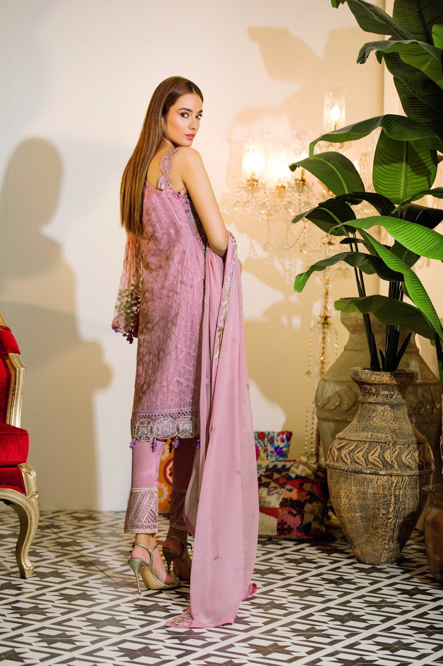 Ramsha Chevron Chiffon Collection 2019 – A-112