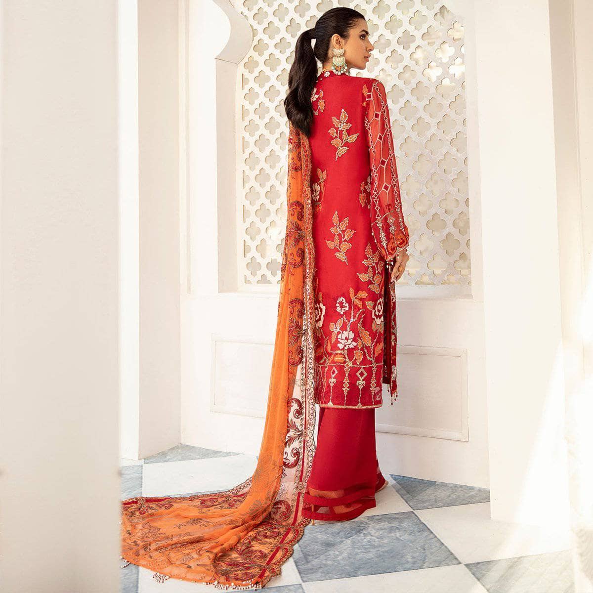 Nureh Mor Bagh Luxe Chiffon/NL-14