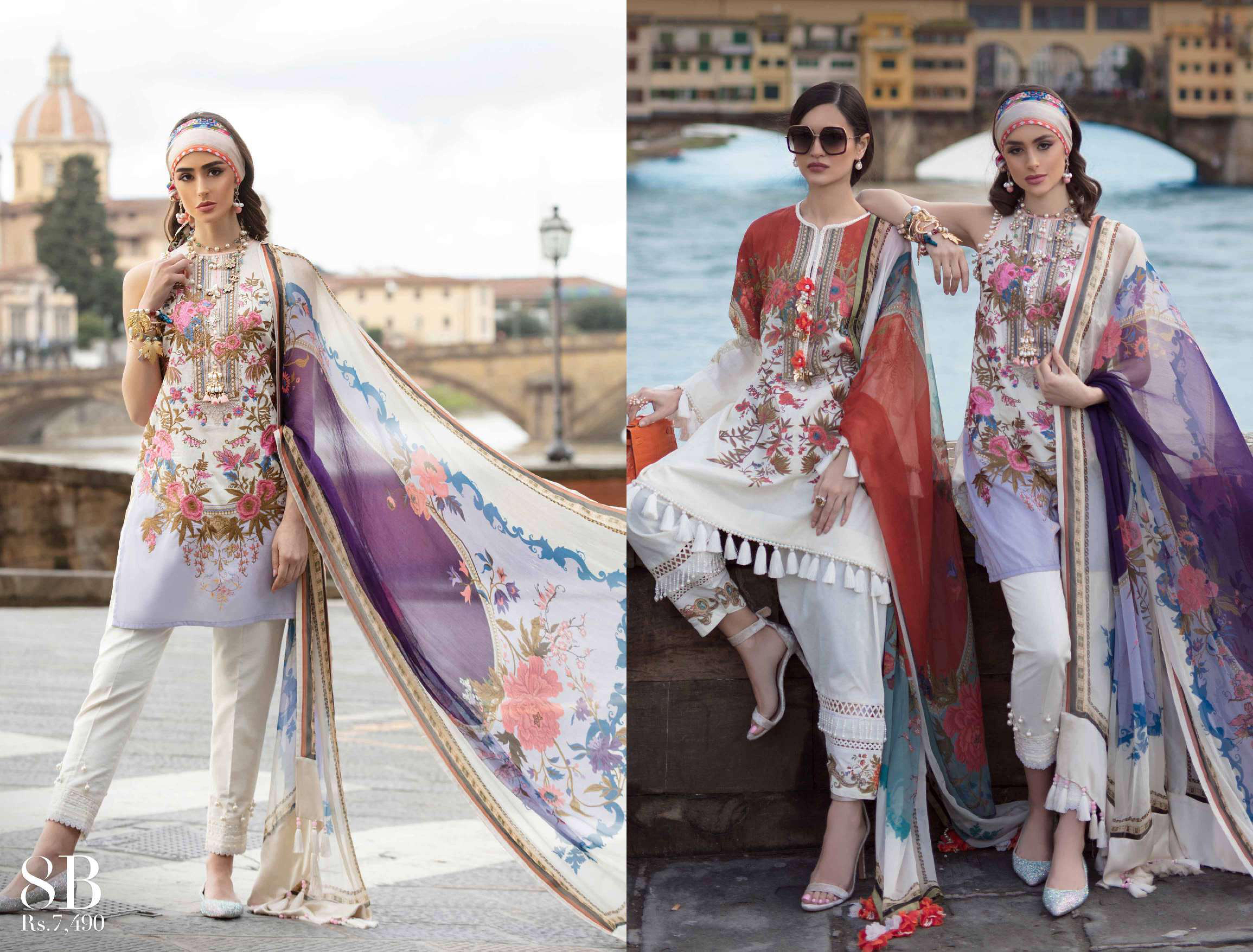 Sana Safinaz Luxury Lawn Collection– 8B - Mazzo