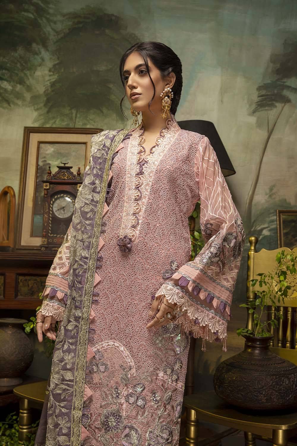Restocked/Adans Libas Guzarish/Ch 2/Chikankari Chiffon/