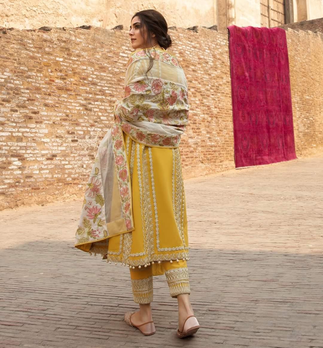 Restocked/Crimson Winter by Saira Shakira/MODERN MEMSAAB - AMBER - AWWALBOUTIQUE