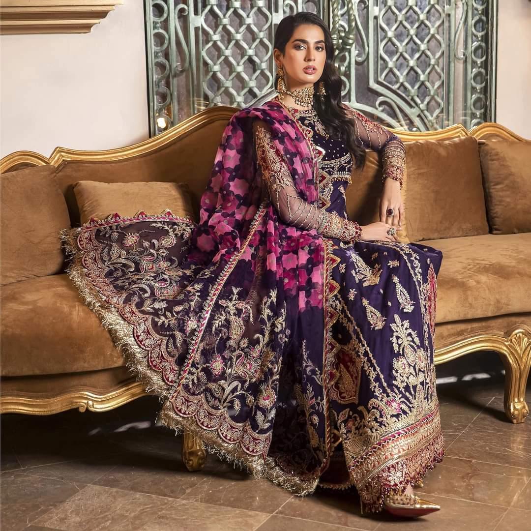 Saadia Asad Noor Wedding Festive Embroidered Collection/D8- Ivora - AWWALBOUTIQUE