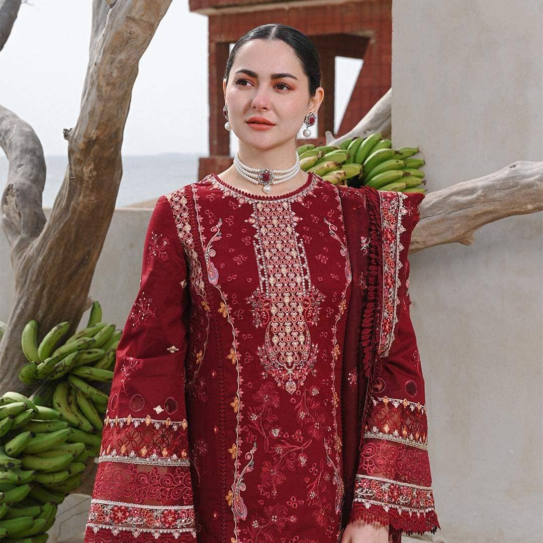 Restocked/Qalamkar Sahil Luxury Lawn 23/Mirha