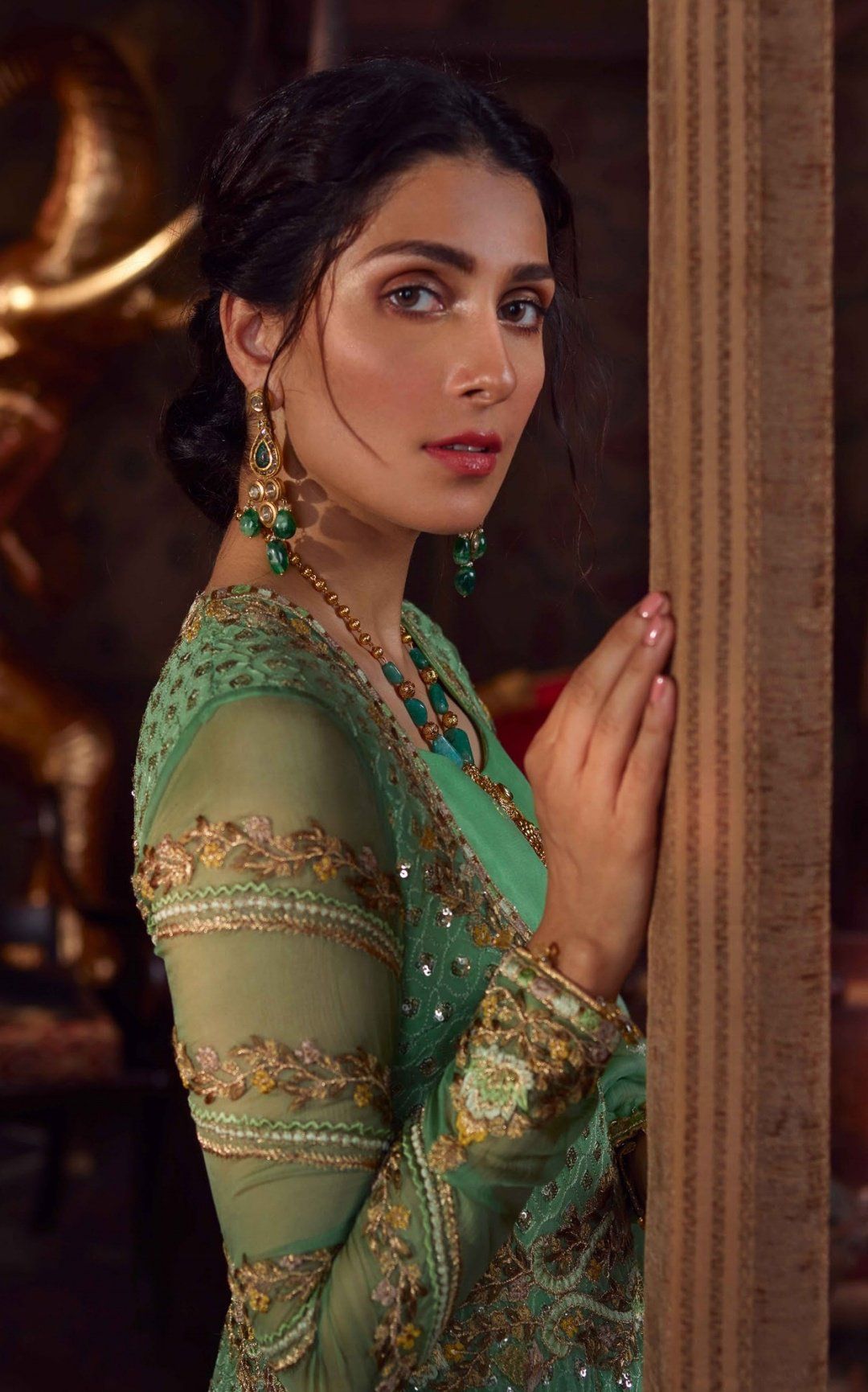 Restocked/Qalamkar Faiza Saqlain Raiza Wedding Collection/D 02/Ahana