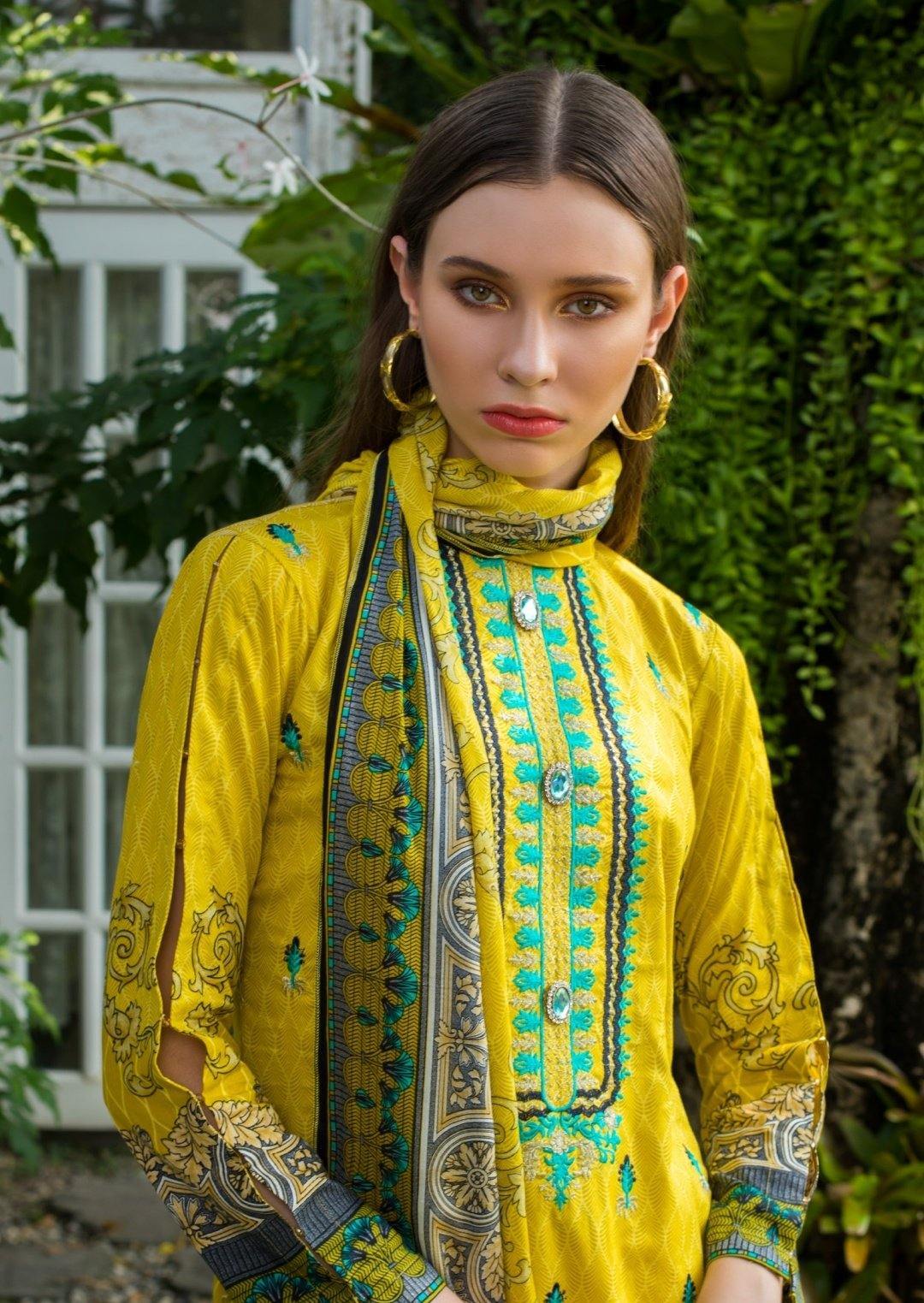 Restocked/Sahil Embroidered Lawn ZS 4A - AWWALBOUTIQUE