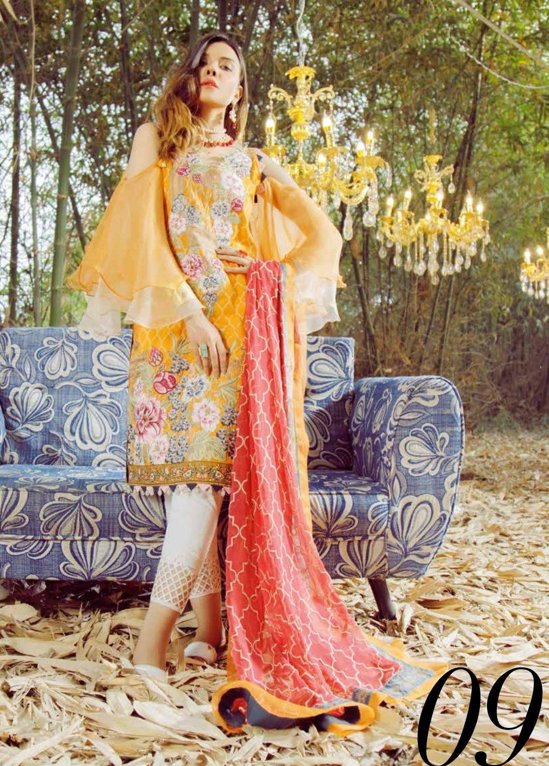 Adans Libas Summer Tales Lawn/Manali - AWWALBOUTIQUE