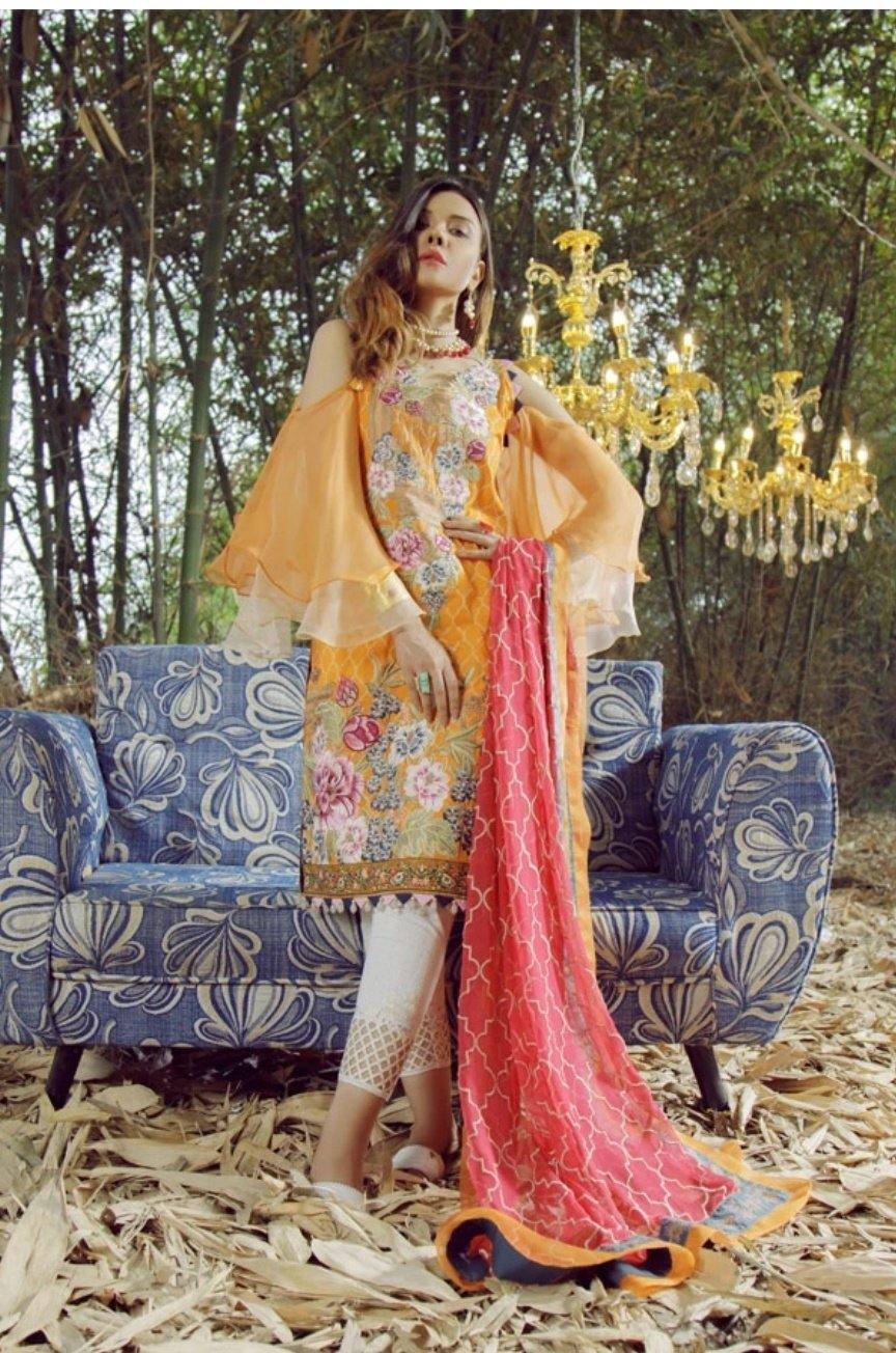 Adans Libas Summer Tales Lawn/Manali - AWWALBOUTIQUE