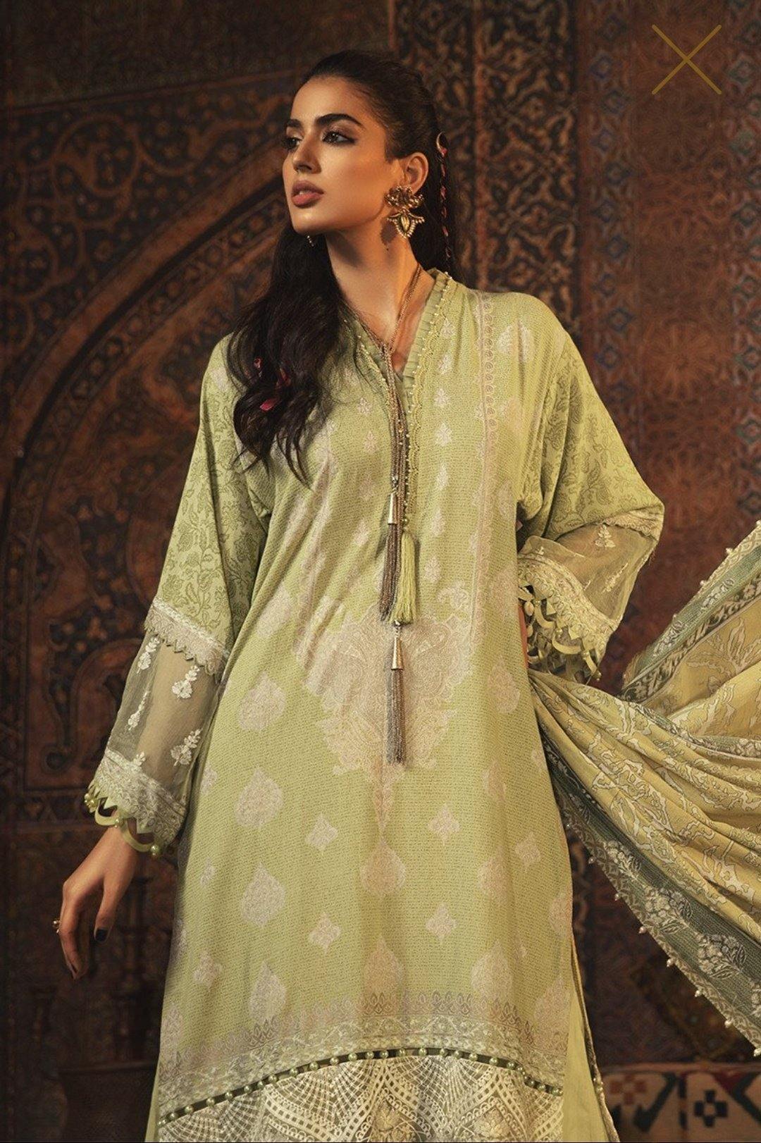 Maria B M Prints Fall Winter 2020/Karandi/9A - AWWALBOUTIQUE