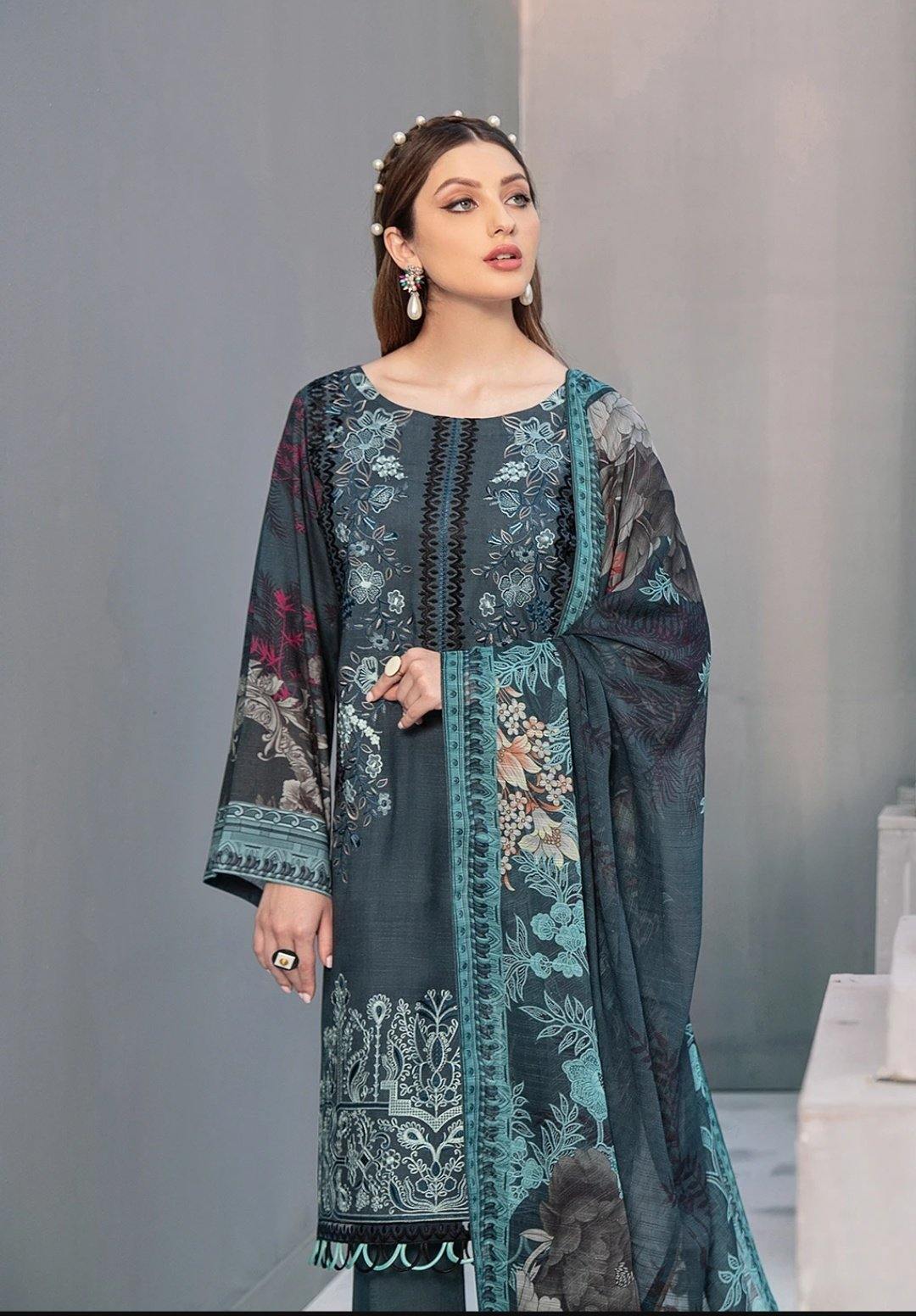Ramsha Linen/R-108 - AWWALBOUTIQUE