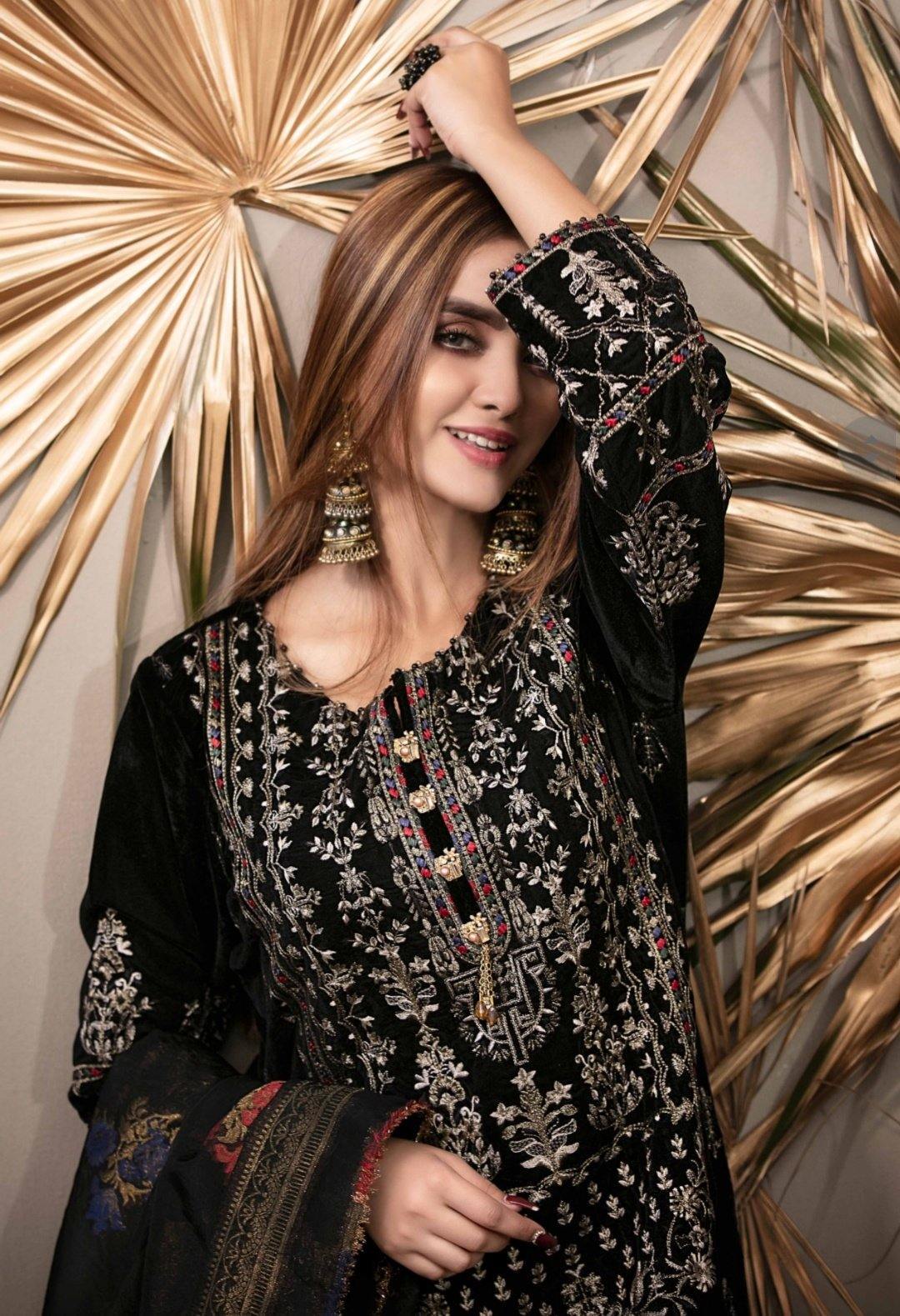 Restocked/Tawakkal Velvet Collection/Semi Stitched - AWWALBOUTIQUE