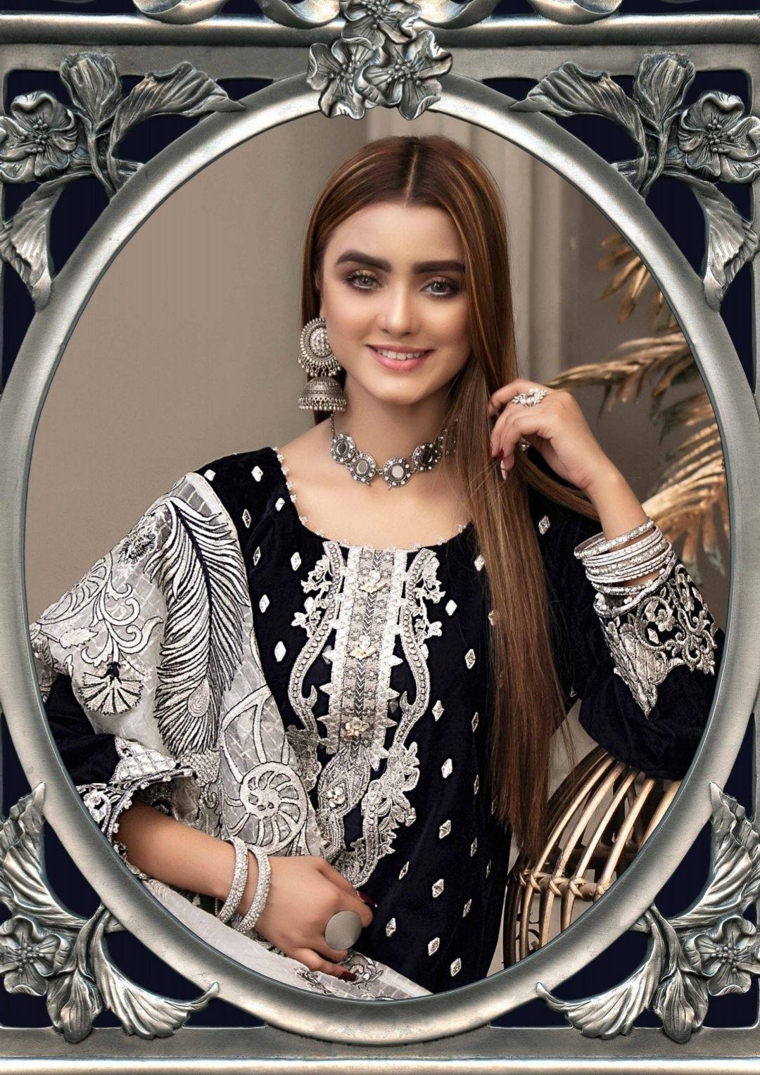 Tawakkal Velvet Collection/Semi Stitched - AWWALBOUTIQUE