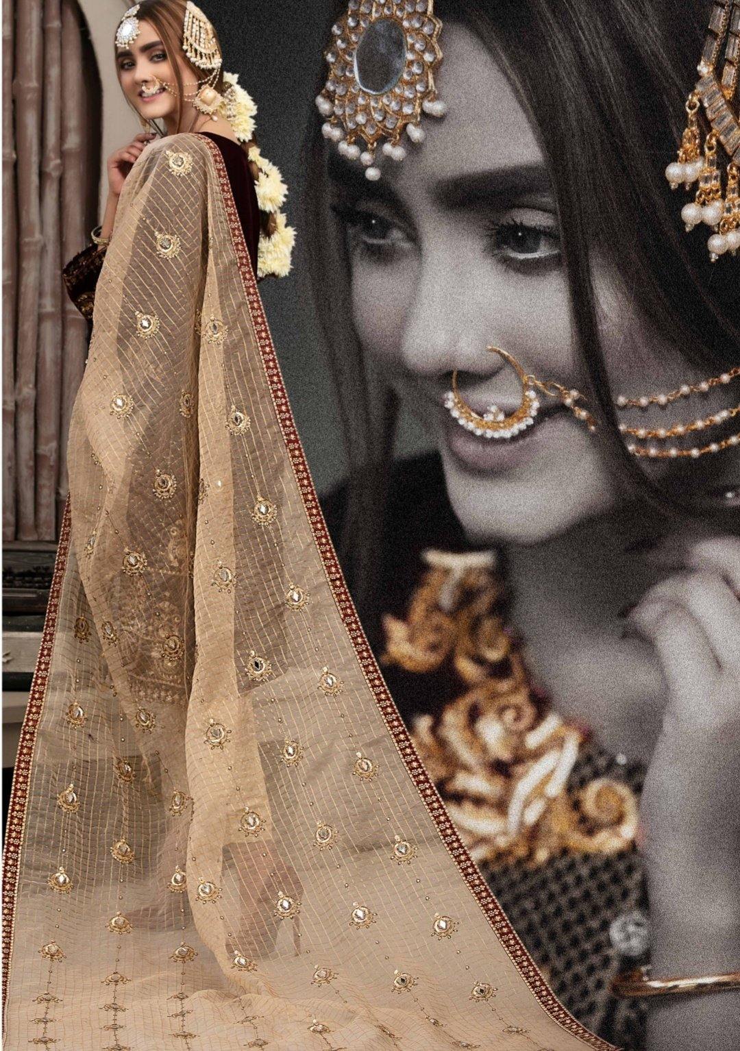 Tawakkal Velvet Collection/Semi Stitched - AWWALBOUTIQUE