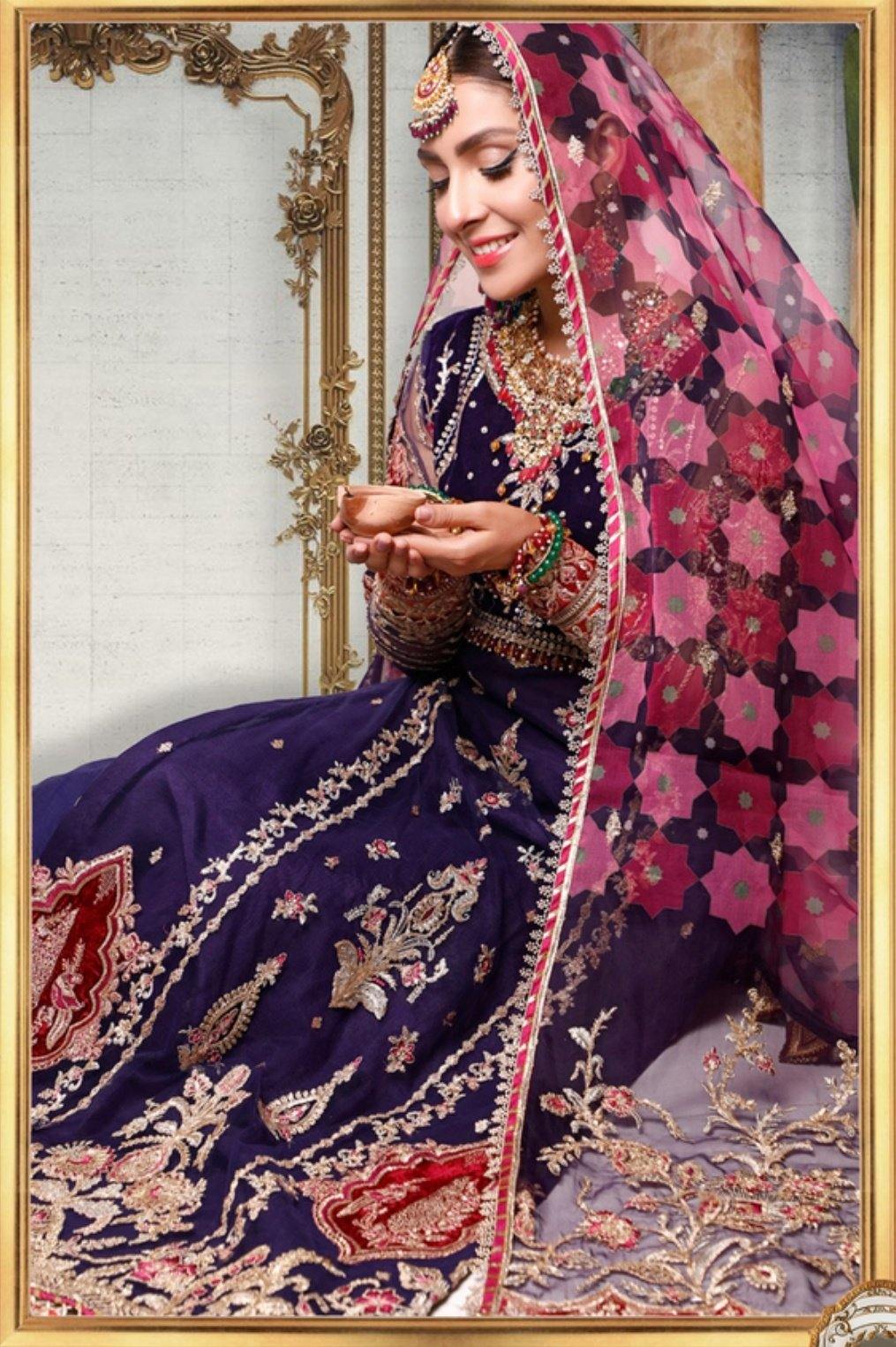 Saadia Asad Noor Wedding Festive Embroidered Collection/D8- Ivora - AWWALBOUTIQUE