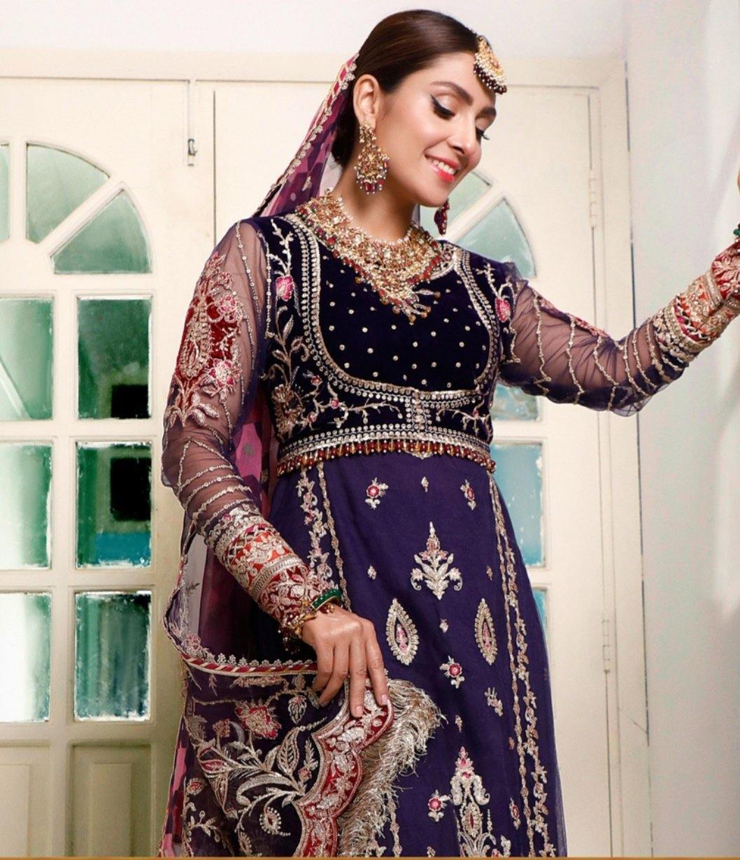 Saadia Asad Noor Wedding Festive Embroidered Collection/D8- Ivora - AWWALBOUTIQUE