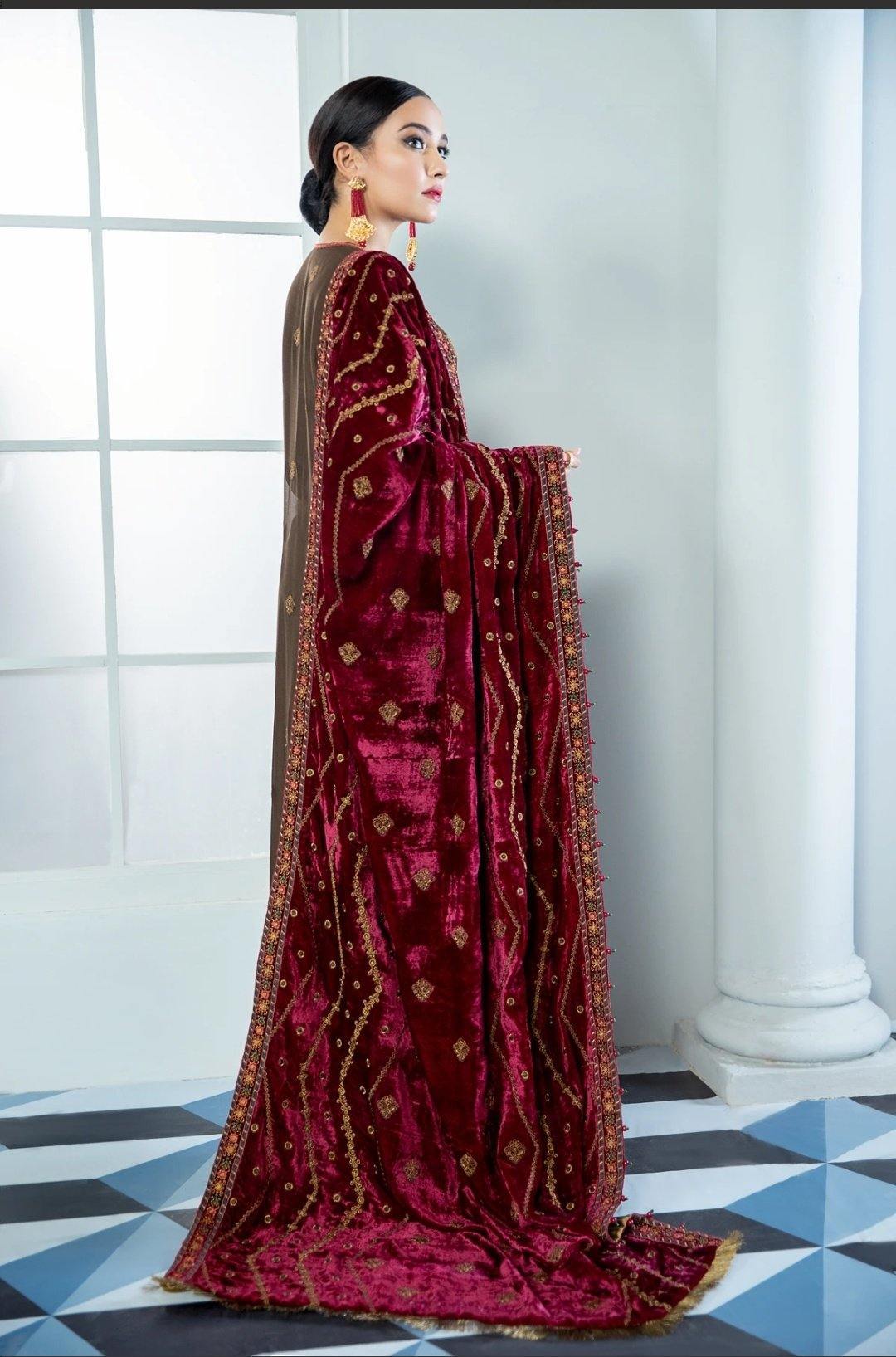 Alizeh Embroidered Chiffon/Vol 3/Suri - AWWALBOUTIQUE