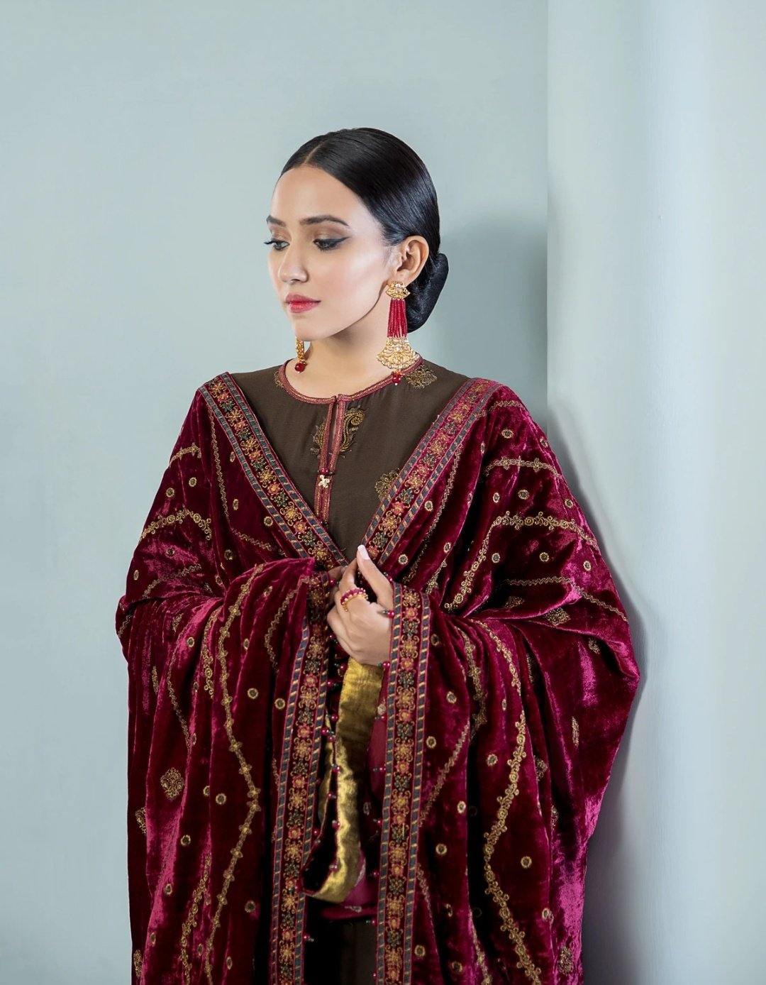 Alizeh Embroidered Chiffon/Vol 3/Suri - AWWALBOUTIQUE