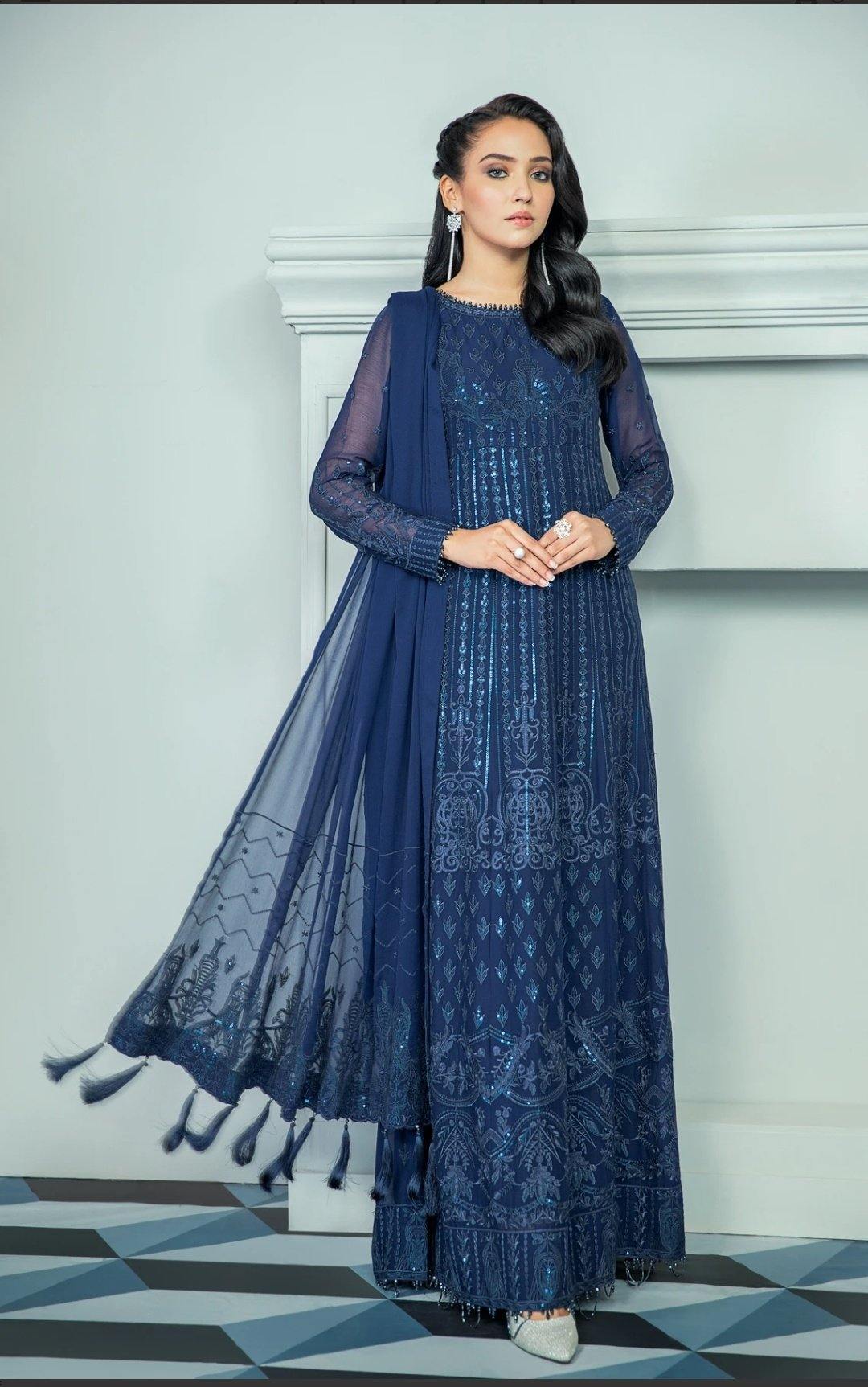 Alizeh Embroidered Chiffon/Vol 3/Mahout - AWWALBOUTIQUE