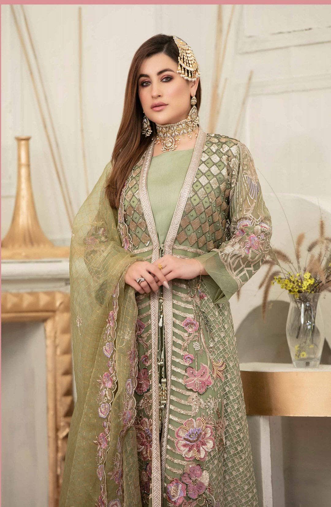 Tawakkal Semi Stitched Chiffon/A Line/Gown Style