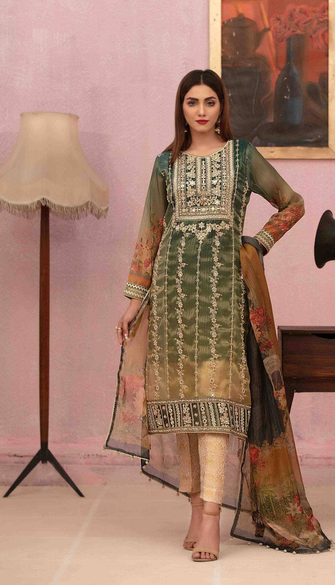 Restocked\Tawakkal Caria Shaded Masuri/Semi Stitched