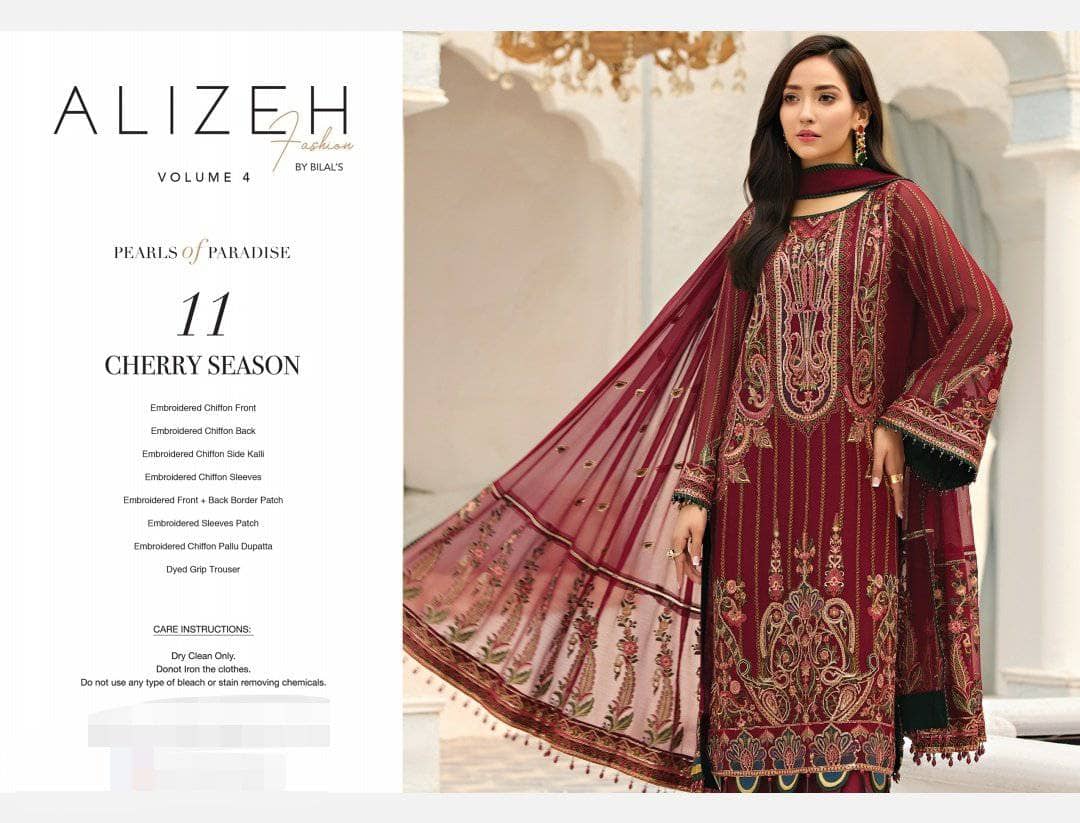Alizeh Chiffon Vol 4/Cherry Season/11