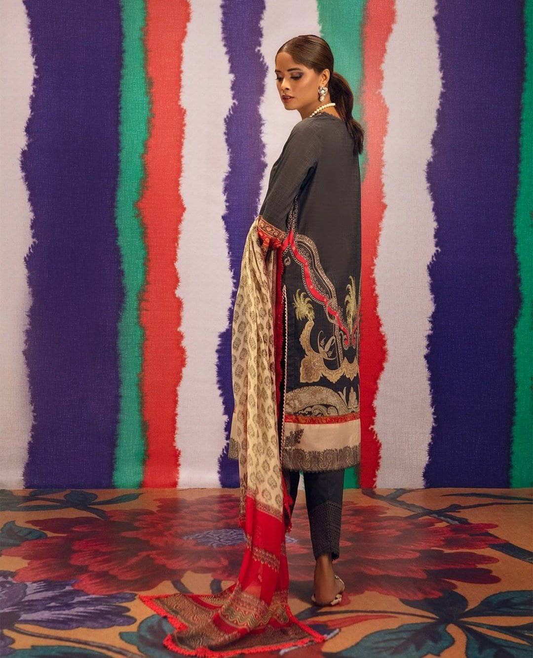 Sana Safinaz Mahay Lawn 2021/3 Pc/1A