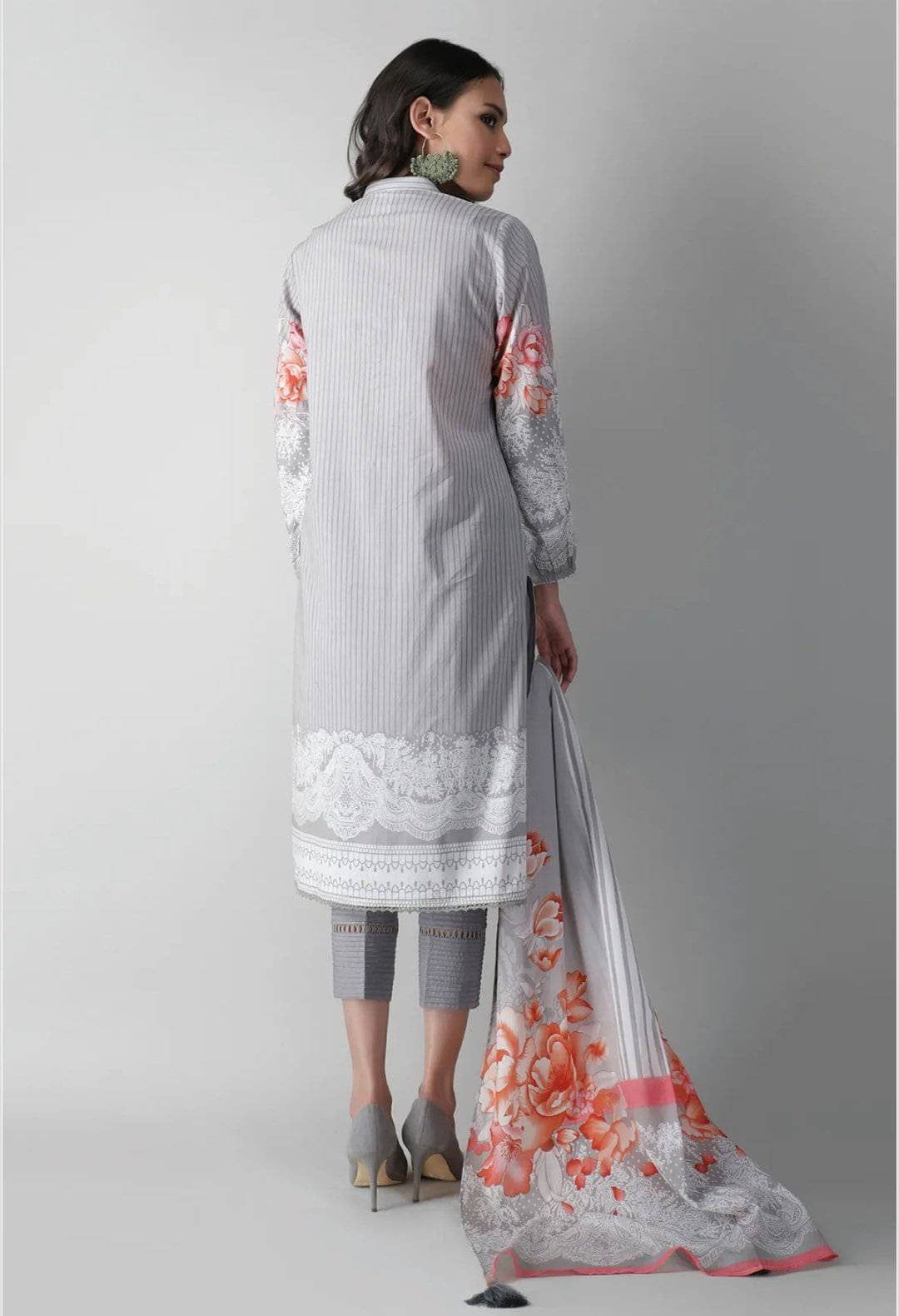 Khaadi Lawn/Kameez Dupatta Bottom/A 2103008B