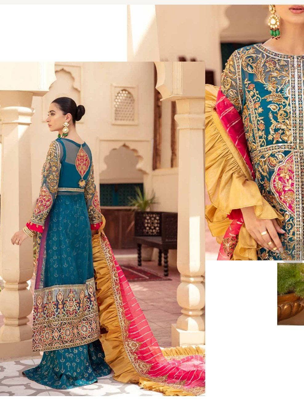 Restocked/Maryam N Mariya Freesia Wedding/FH07/Blue Yond infinity