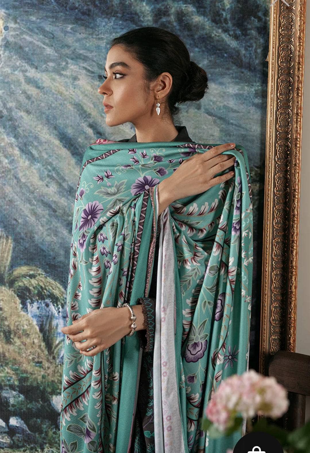 Cross Stitch Winter Edit 1/COAL DUST PRINTED LINEN