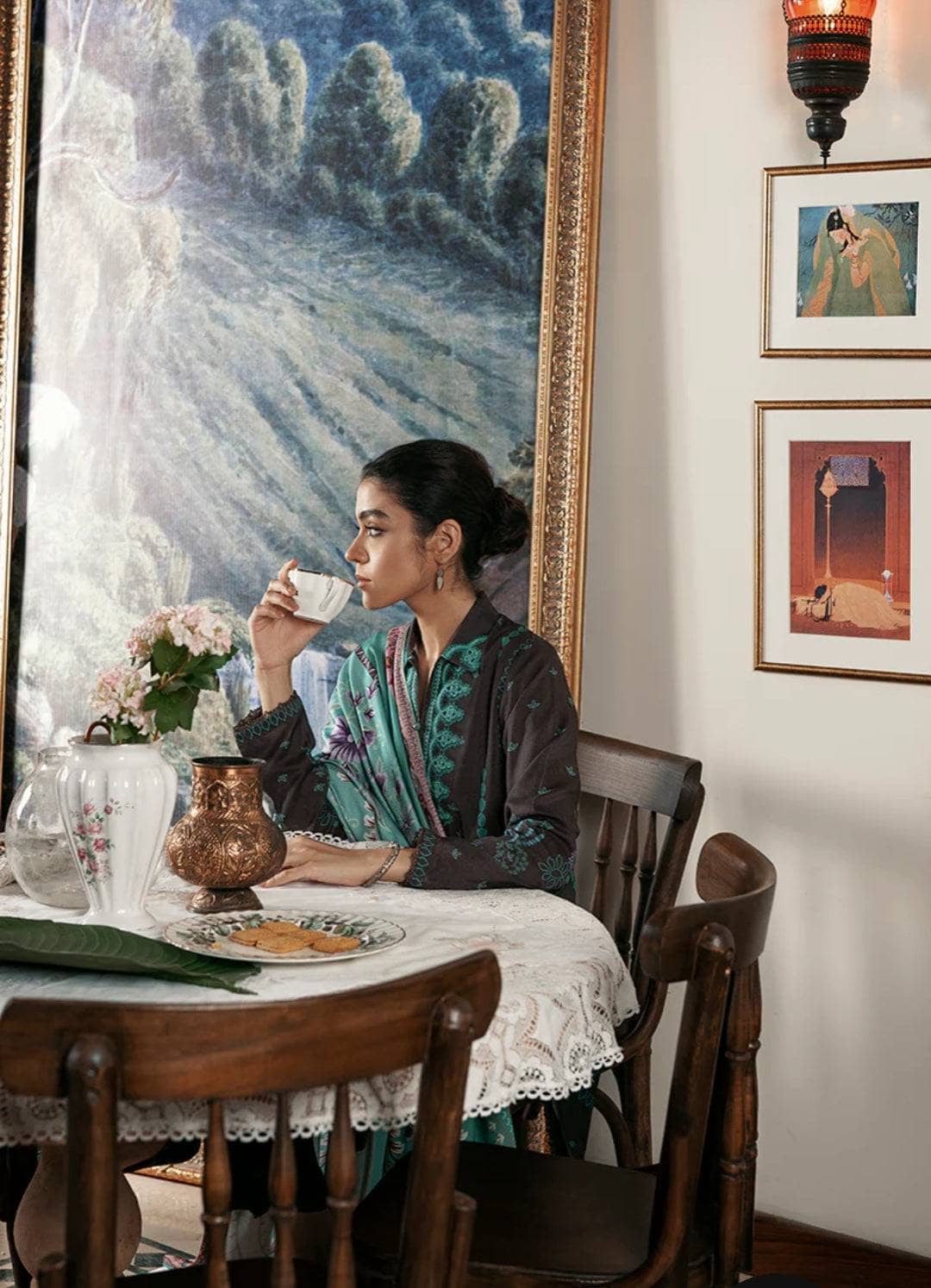 Cross Stitch Winter Edit 1/COAL DUST PRINTED LINEN